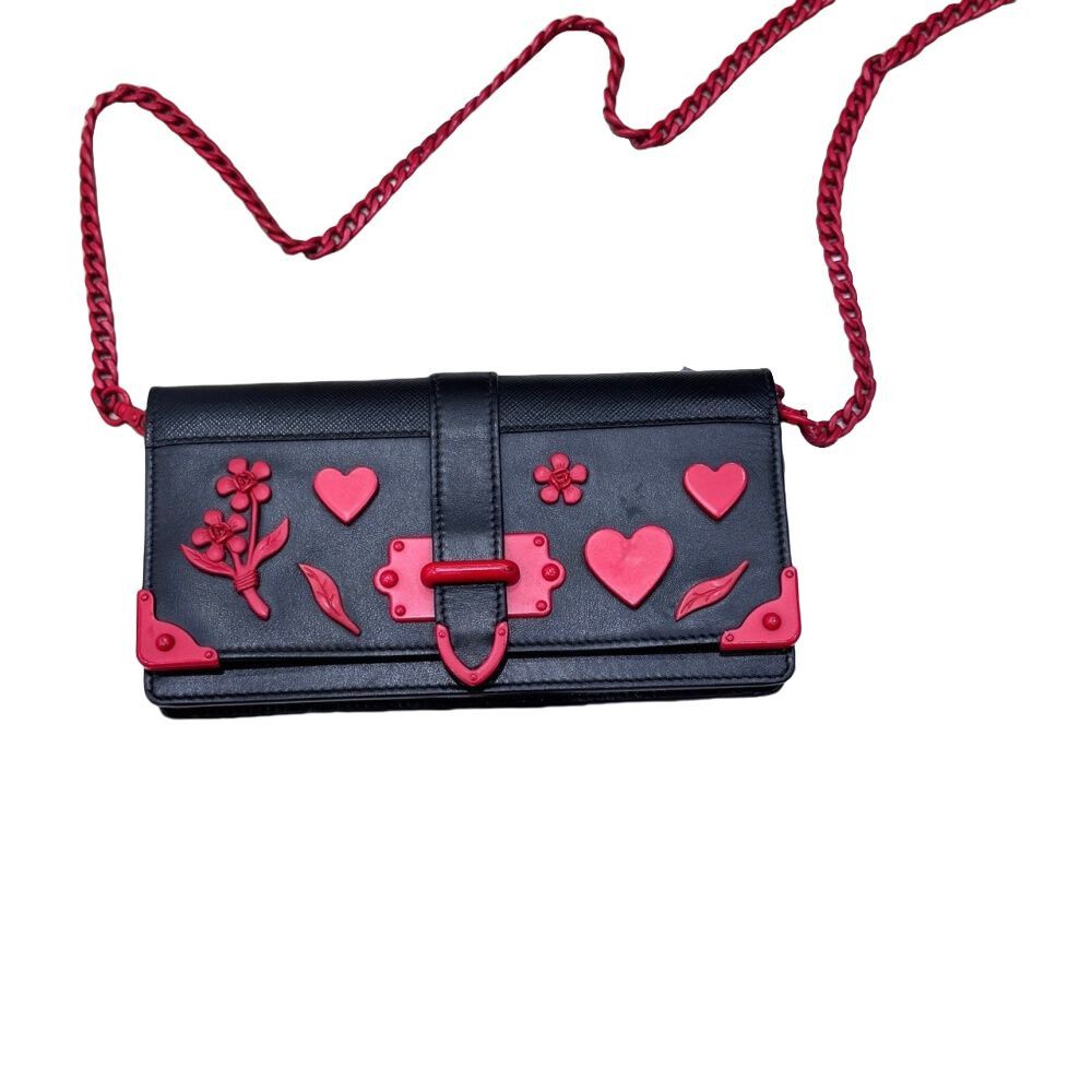 Prada Prada Floral Heart Crossbody Bag Size ONE SIZE - 1 Thumbnail