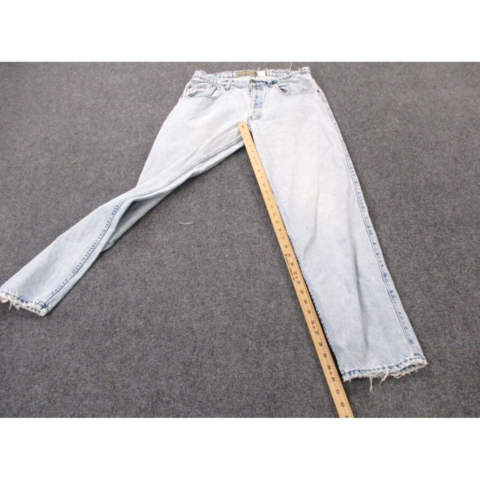 Levi's Vintage Levi's Silvertab Jeans Mens 36x32 Denim Straight Workwear 90s Distressed Pockets Blue Mens Size US 35 - 3 Thumbnail