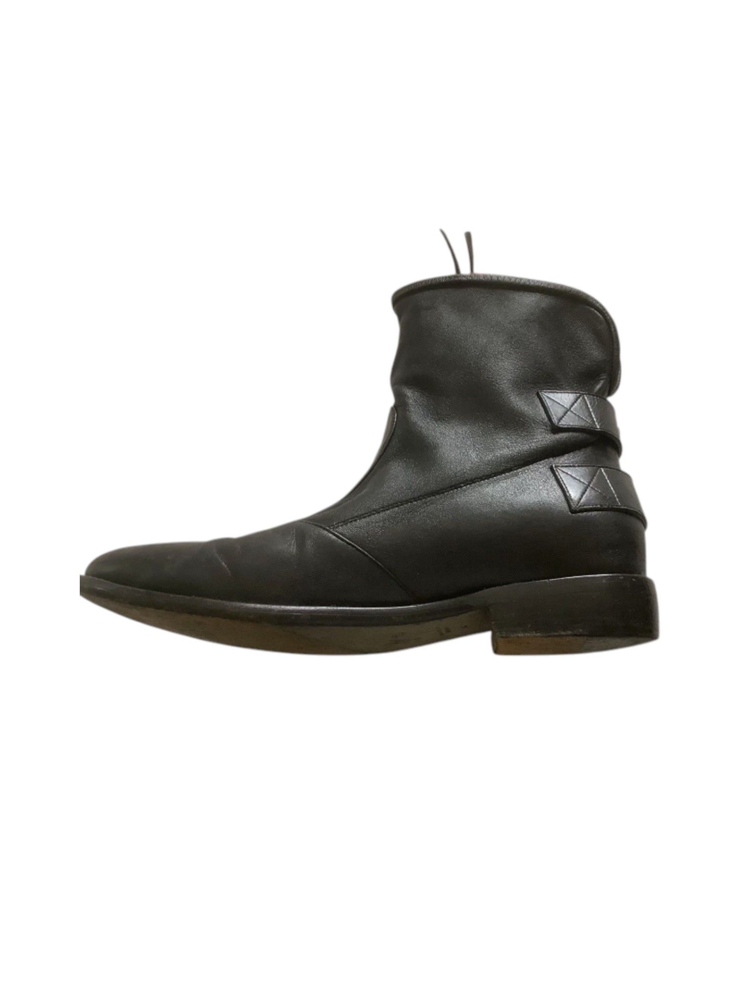 Giuseppe Zanotti Giuseppe Zanotti Leather Double-Zip Ankle Boots w Buckles Size US 7 / EU 40 - 4 Thumbnail