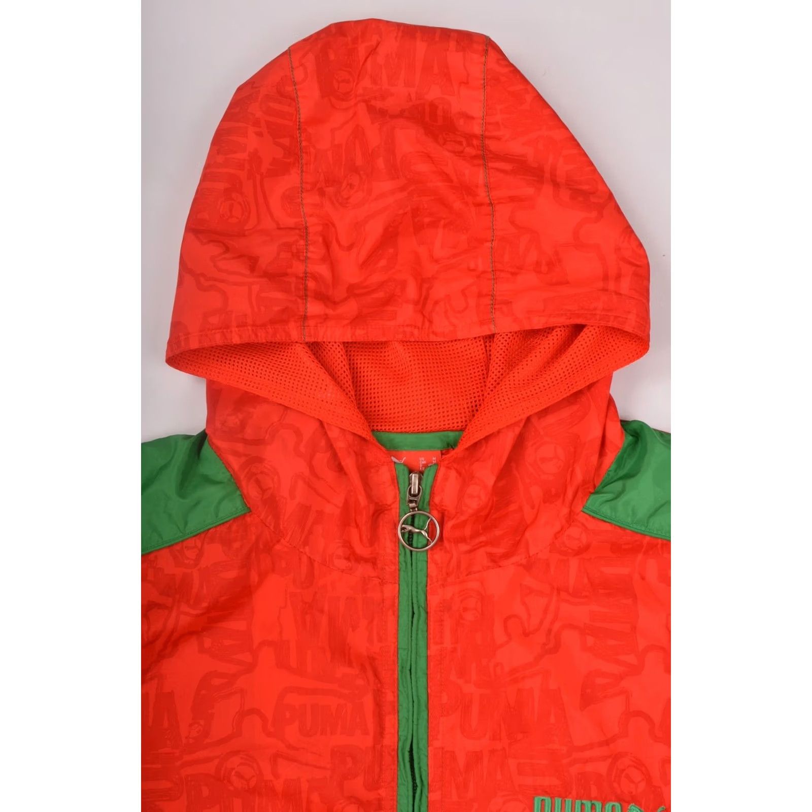 Puma PUMA Archive Red Green Hooded Full Print Track Jacket Windbreaker M Mens Jacket Red Archive Windbreaker Track Jacket Size US M / EU 48-50 / 2 - 2 Thumbnail