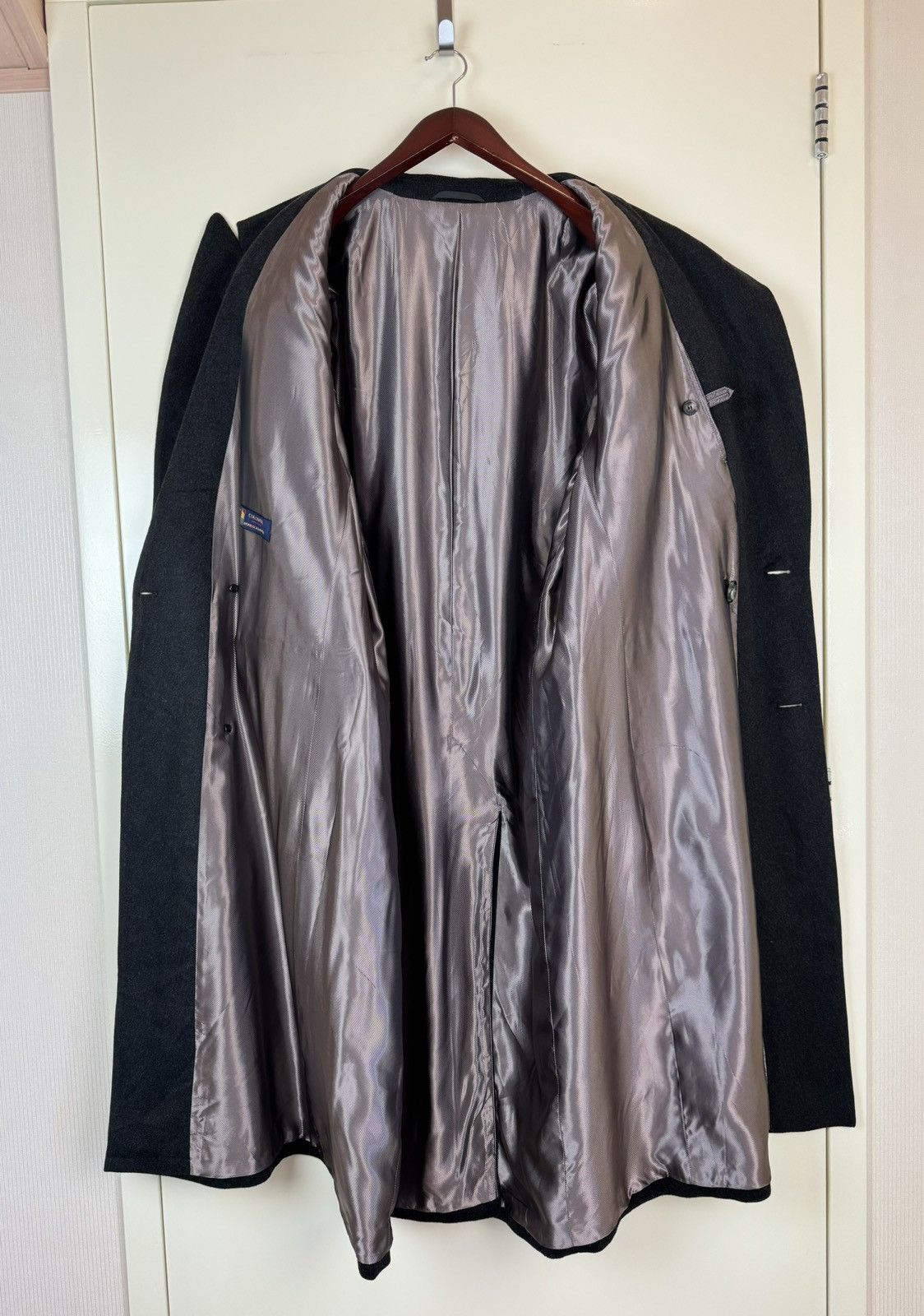 Colombo Colombo Cashmere Wool Anthracite Coat Loro Piana Style IT54 Size US L / EU 52-54 / 3 - 14 Thumbnail