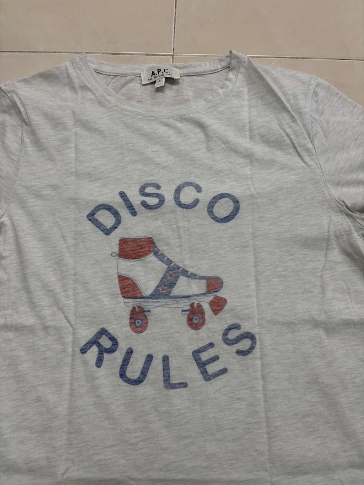 A.P.C. A.P.C “DISCO RULES” T-SHIRT SPRING/SUMMER 2010 COLLECTION Size S / US 4 / IT 40 - 2 Thumbnail