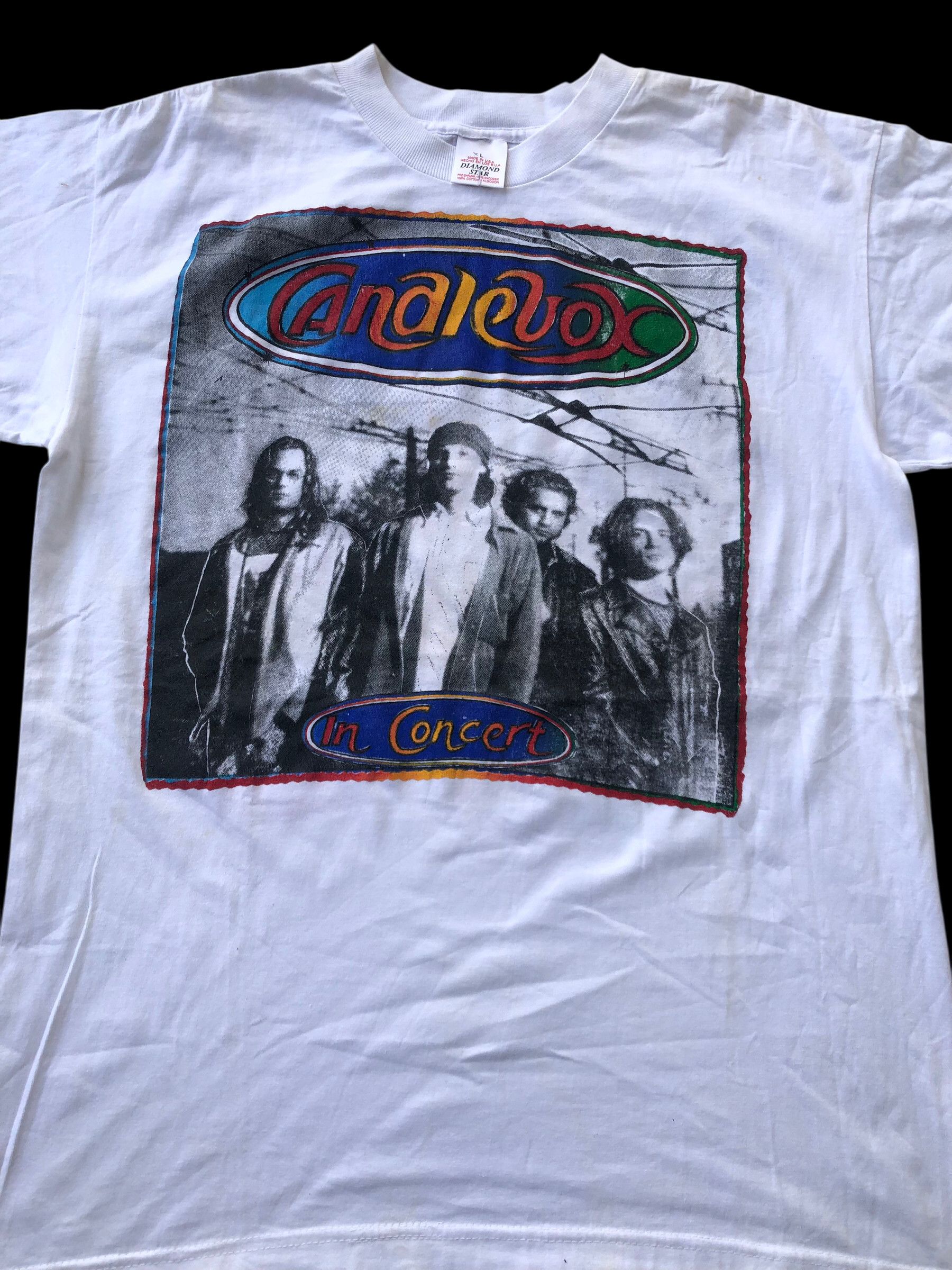 Vintage 🔥Vintage 90s CANDLEBOX Bootleg Tour Grunge Band T-Shirt Size US L / EU 52-54 / 3 - 3 Thumbnail