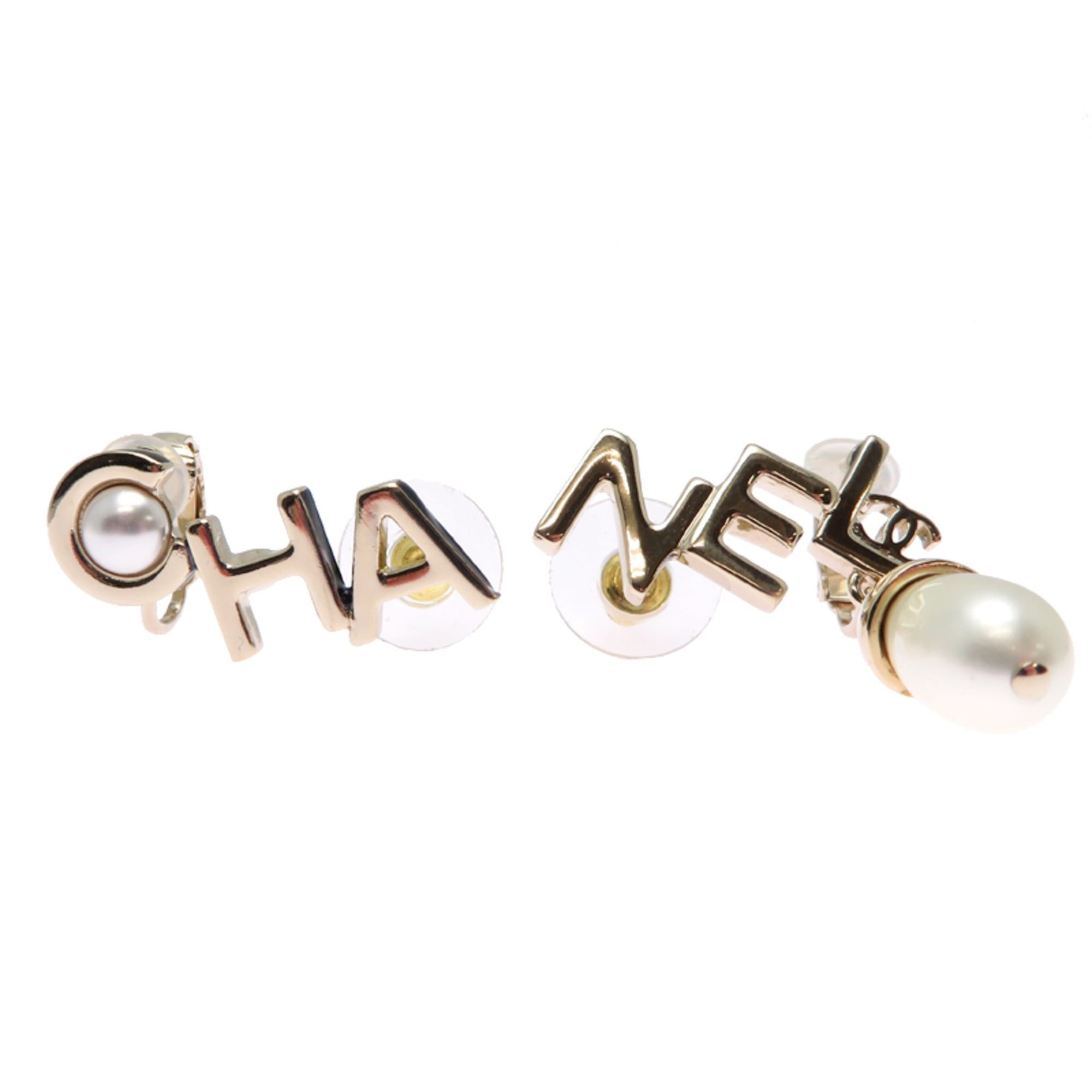 Chanel Chanel Logo Faux Pearl Earrings for Women (GP) Size ONE SIZE - 1 Thumbnail