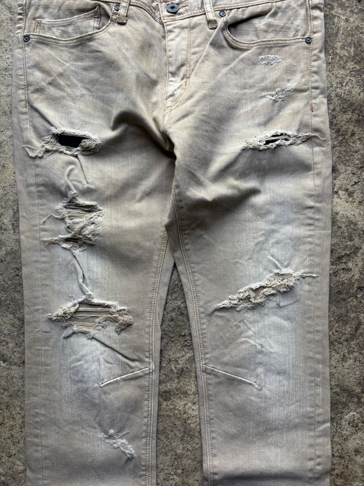 GOSTAR DE FUGA 2000s Gostar De Fuga Distressed Skinny Jeans Size US 30 / EU 46 - 3 Thumbnail
