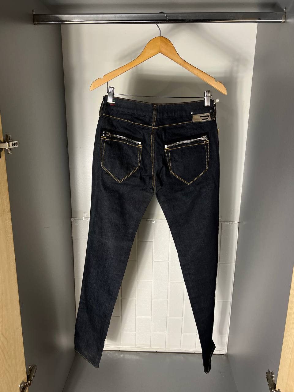 Diesel VINTAGE DIESEL INDUSTRY DENIM DIVISION DENIM SKINNY Y2K 90s Size 28" / US 6 / IT 42 - 13 Thumbnail