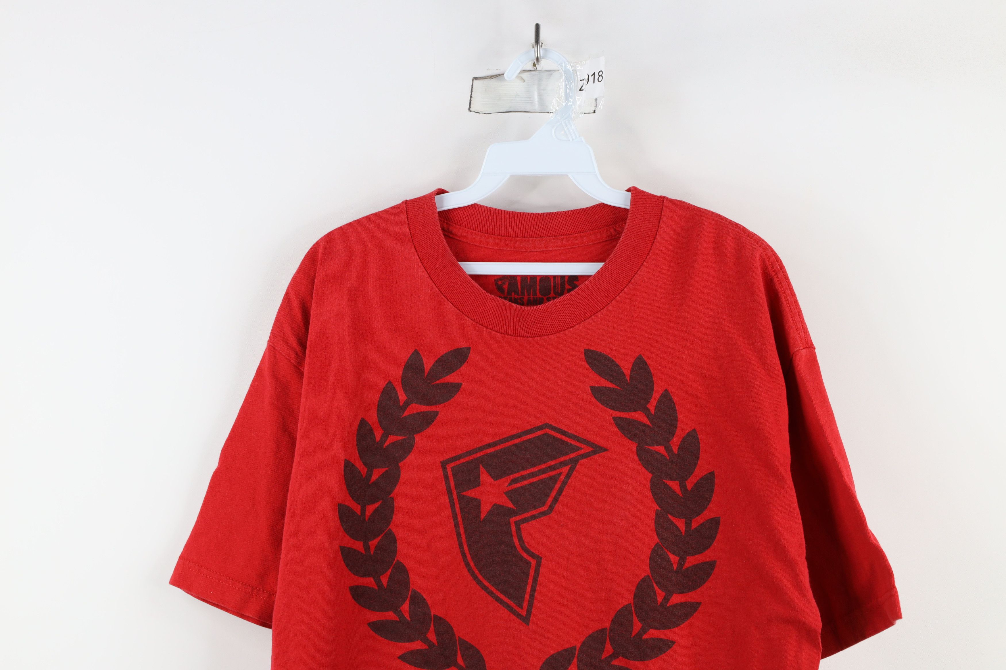 Famous Stars And Straps × Vintage Vintage 90s Y2K Famous Stars and Straps Spell T-Shirt Red Size US L / EU 52-54 / 3 - 2 Thumbnail