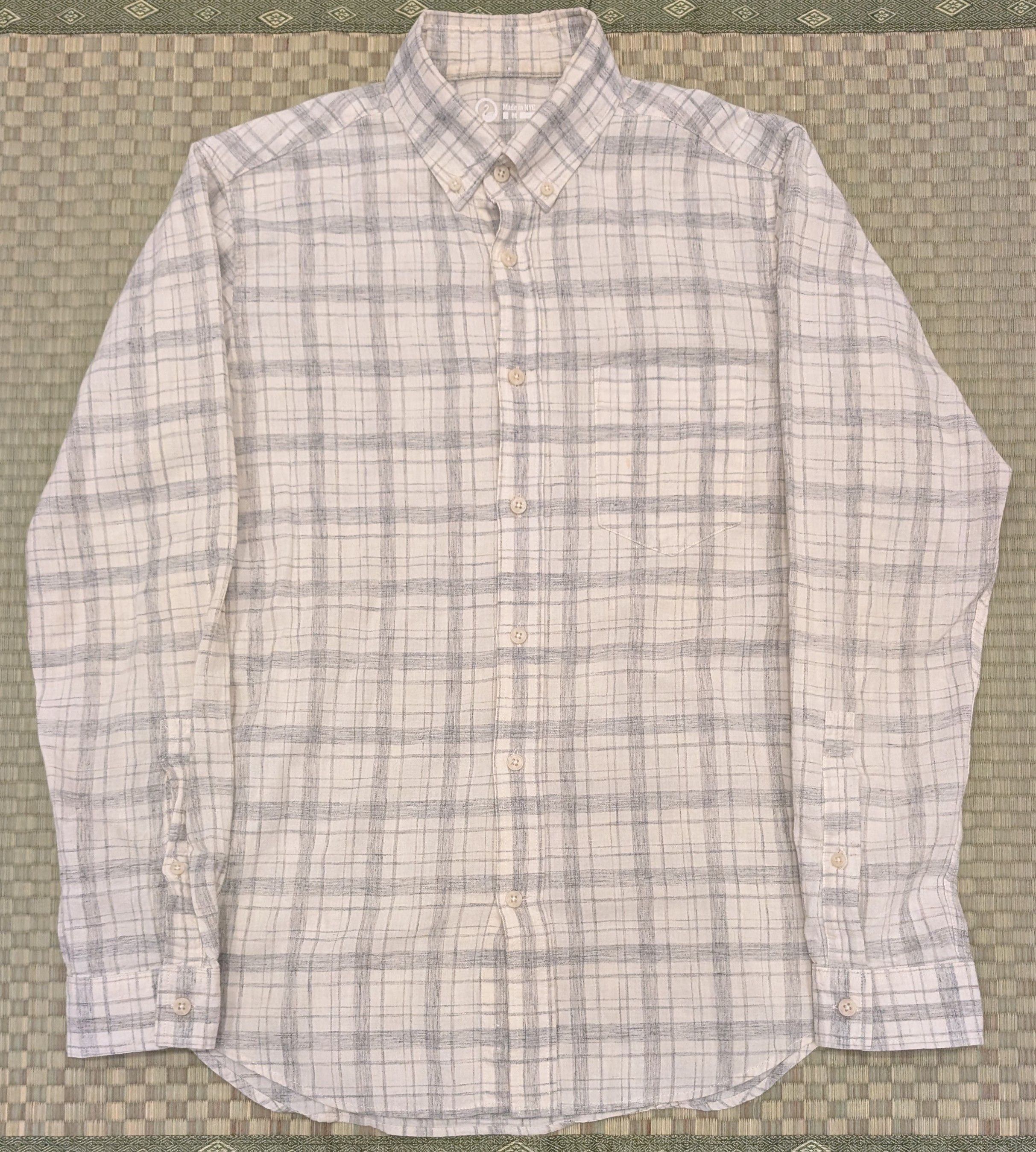 Outlier Outlier Cotton Linen Pivot Button Up Shirt Made in USA Size US M / EU 48-50 / 2 - 1 Thumbnail