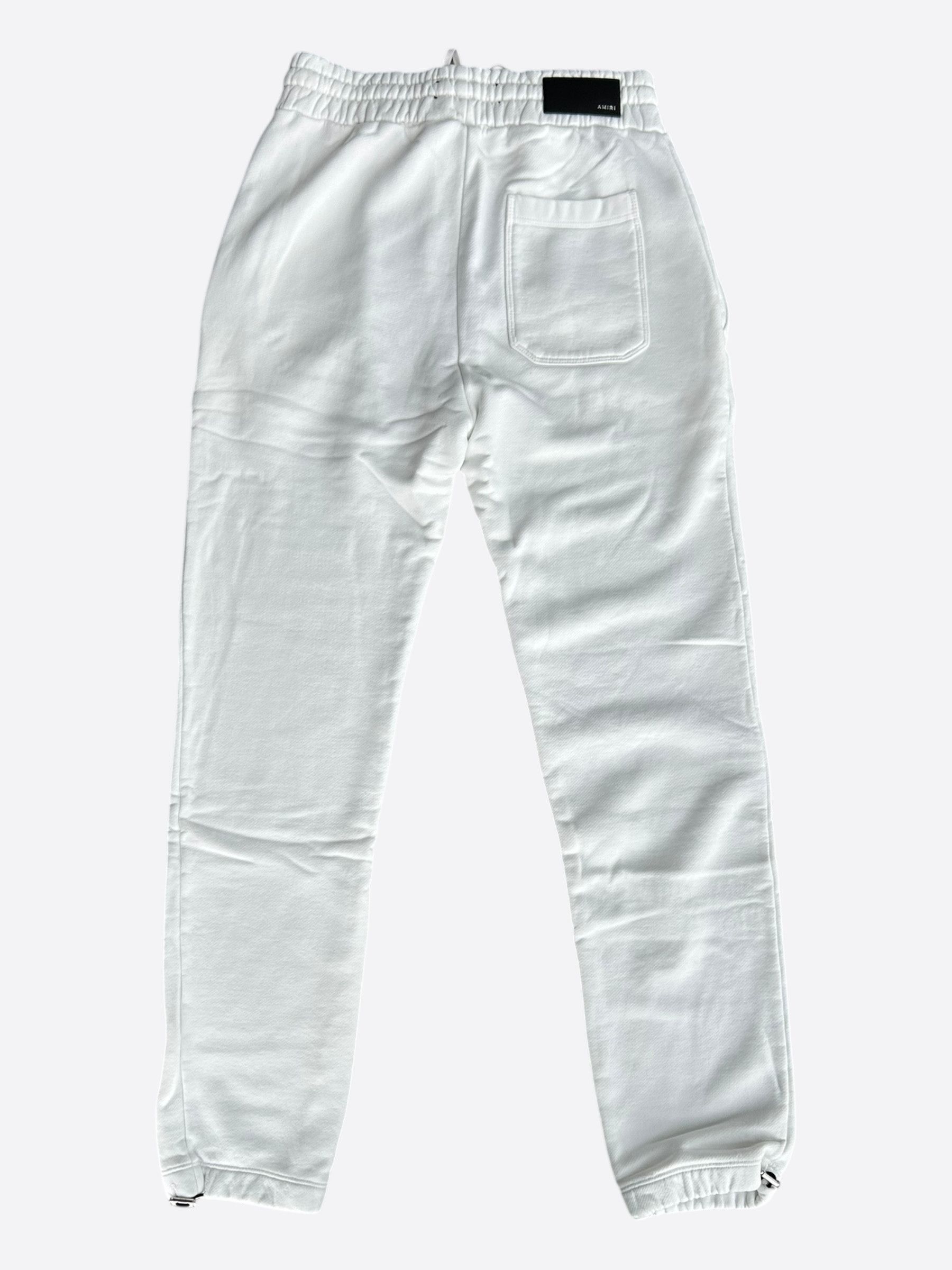 Amiri Amiri White & Red MA Logo Sweatpants Size US 30 / EU 46 - 2 Thumbnail