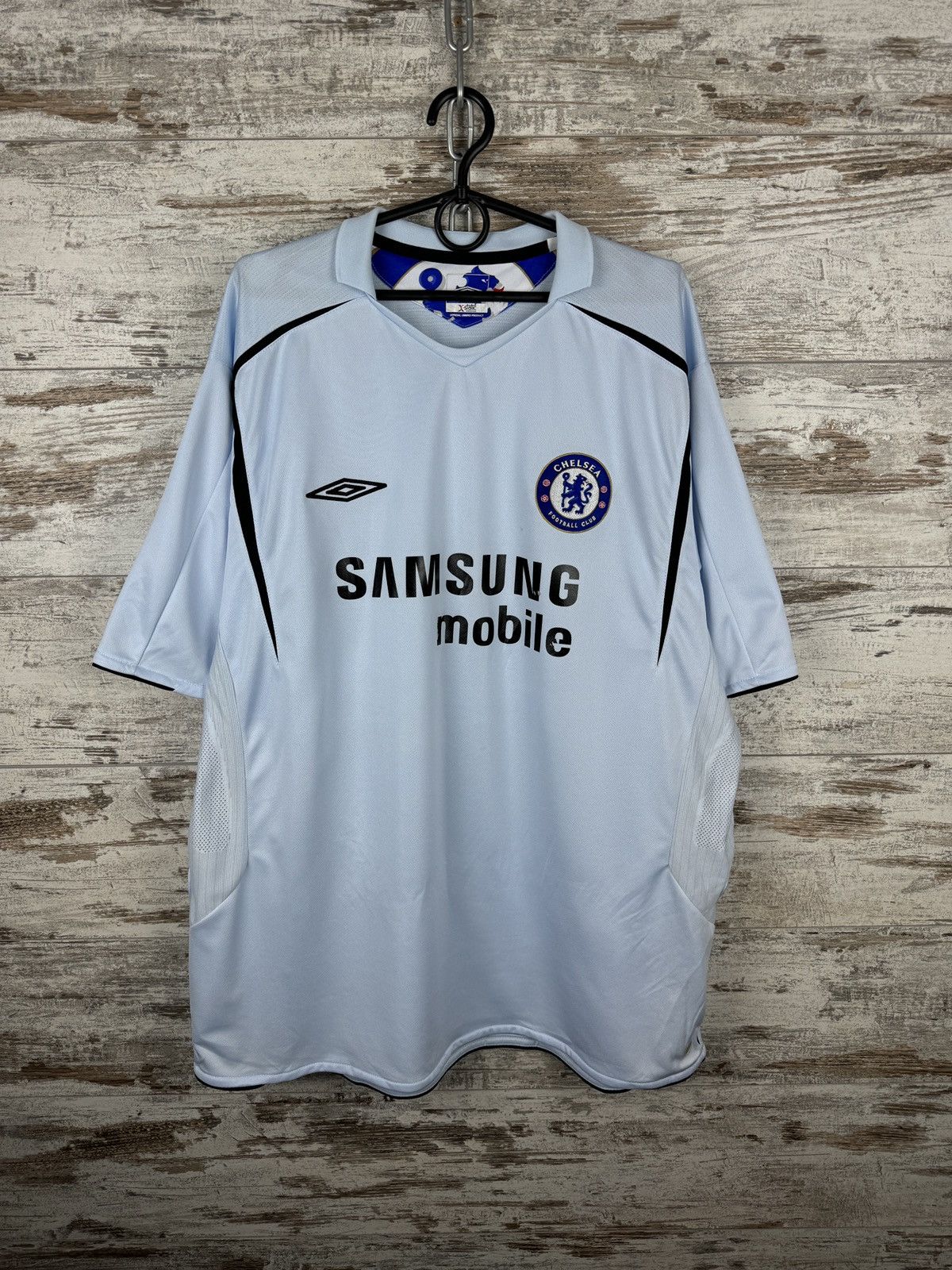 Chelsea Soccer × Vintage Chelsea FC 90s FLY EMIRATES UMBRO AWAY