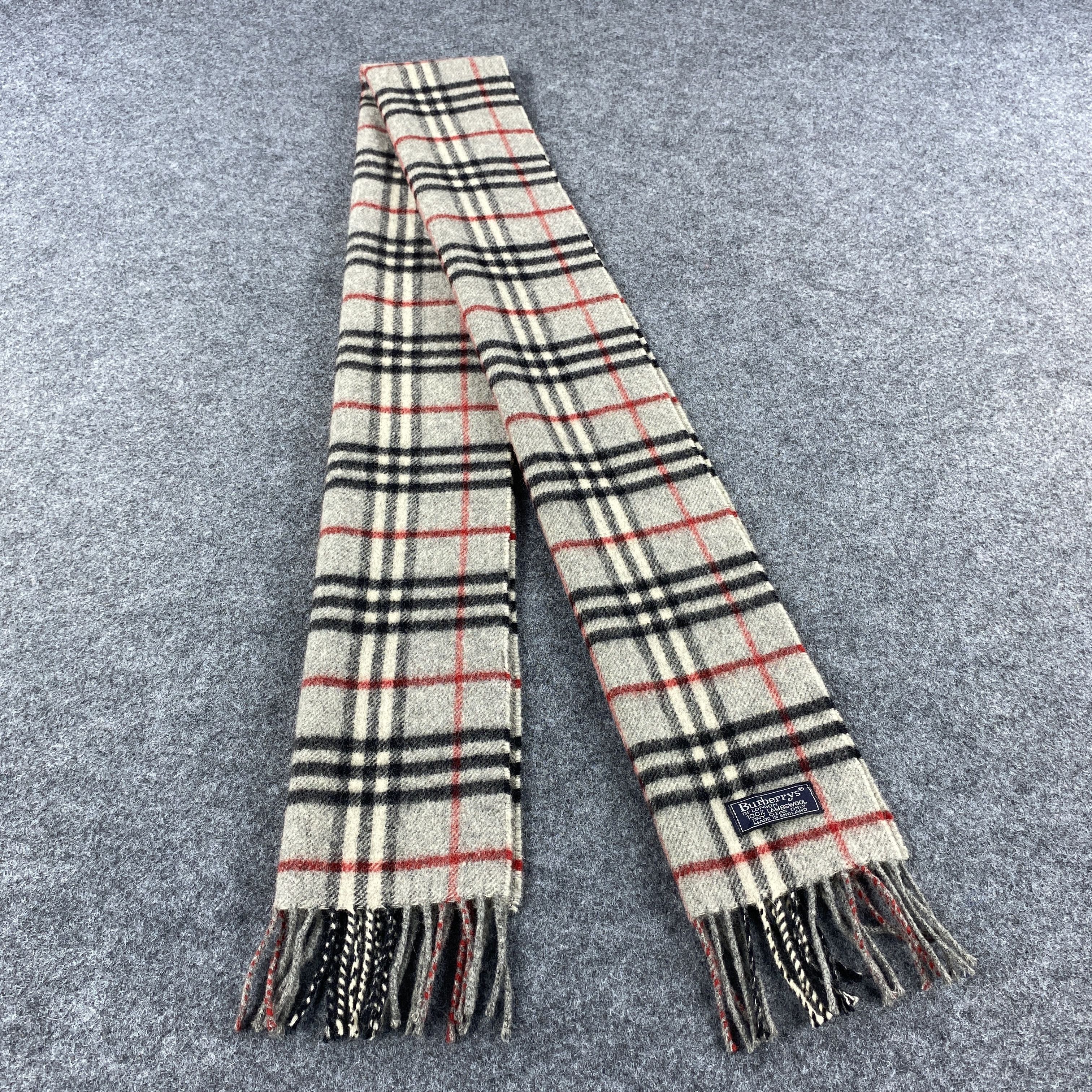Burberry × Vintage GF10525 Burberry Scarf Neck Wear Muffler Size ONE SIZE - 1 Thumbnail