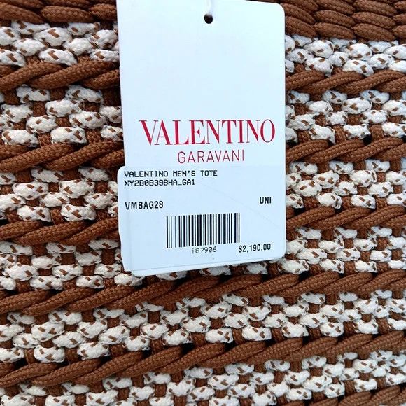 Valentino Valentino Garavani Men's Identity Woven Tote Bag Size ONE SIZE - 15 Thumbnail
