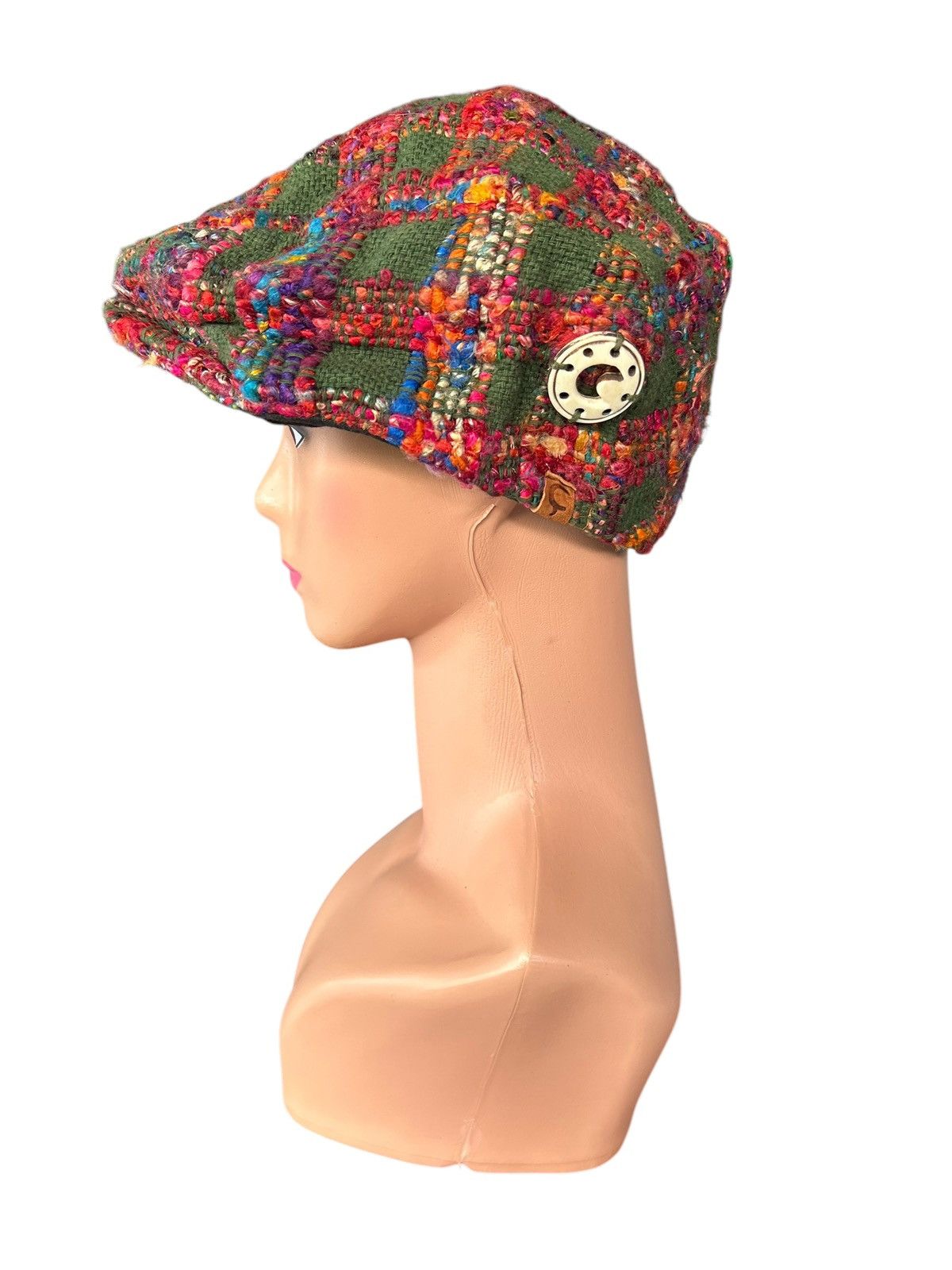 Japanese Brand × Kapital × Vintage Rare Amina Hippies Style Knitt Baret Hats Size ONE SIZE - 3 Thumbnail