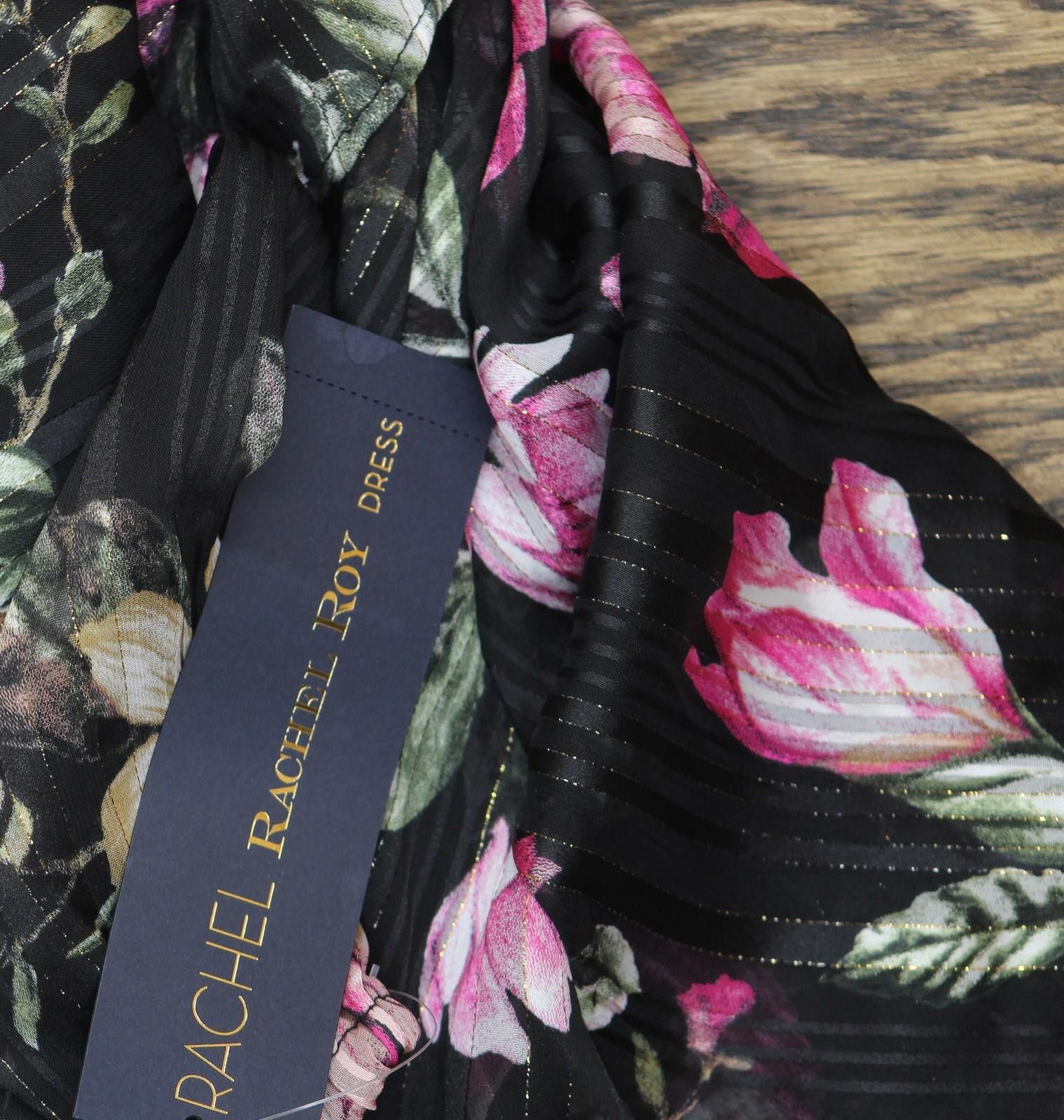 Other New Rachel By Rachel Roy Maxi Dress Cascade Garden Black 8 Size M / US 6-8 / IT 42-44 - 3 Thumbnail