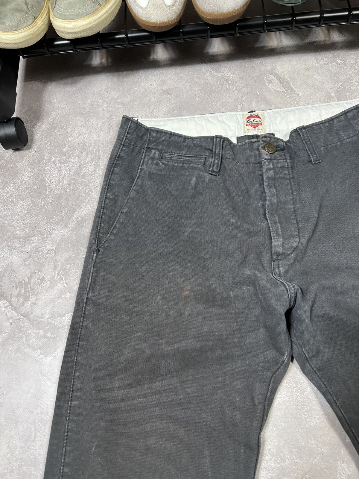 Carhartt × Vintage Vintage Carhartt Distressed Y2k Loyalty Pants Heavy Coton Size US 33 - 7 Thumbnail