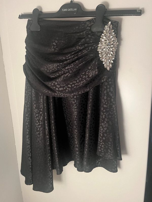 Dodo Bar Or Dodo Bar Or Asymetric Knee Length Skirt In Black Size 28" / US 6 / IT 42 - 6 Thumbnail