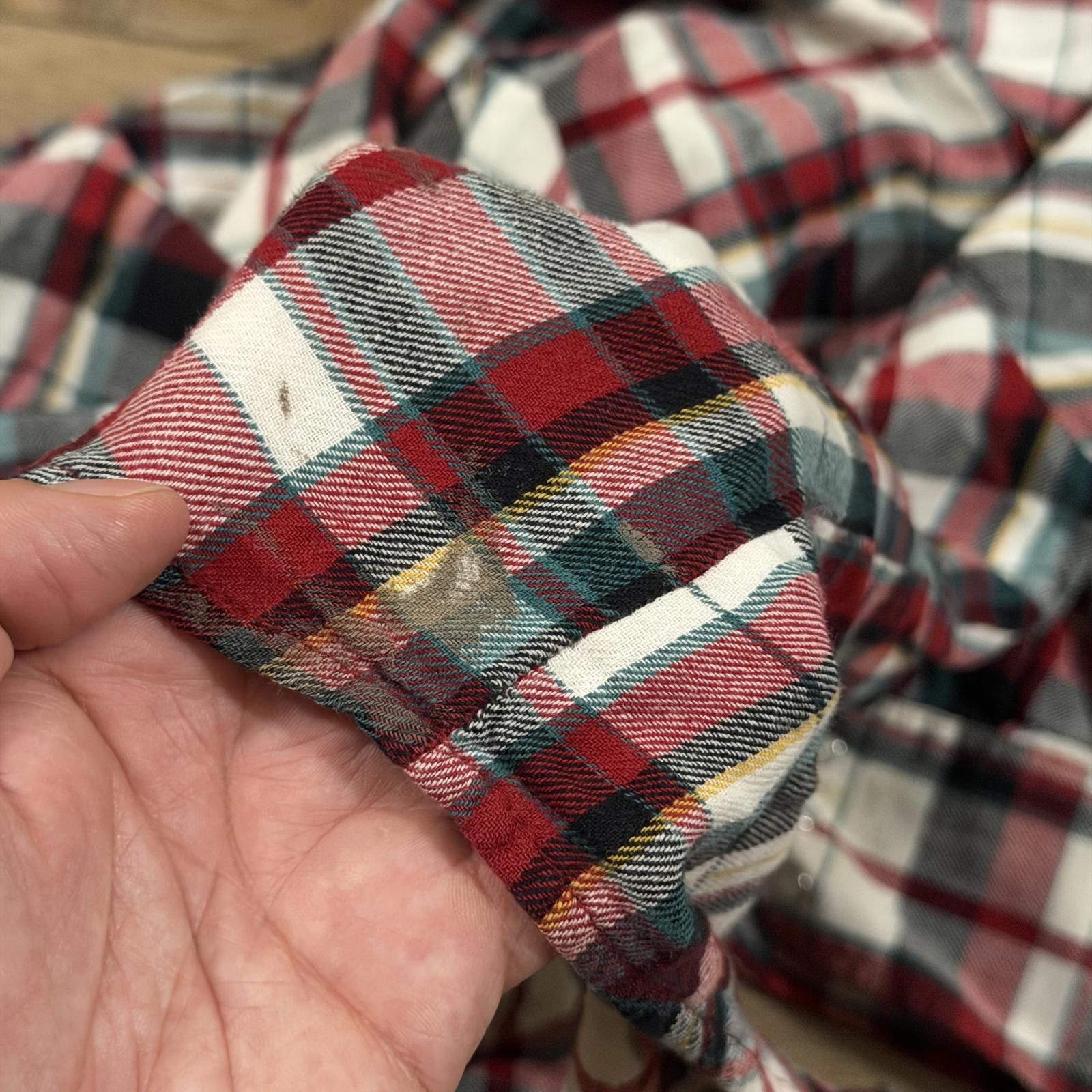 Other Vintage 90s Plains Western Cowboy Flannel Plaid Snap Shirt L Size US L / EU 52-54 / 3 - 7 Thumbnail