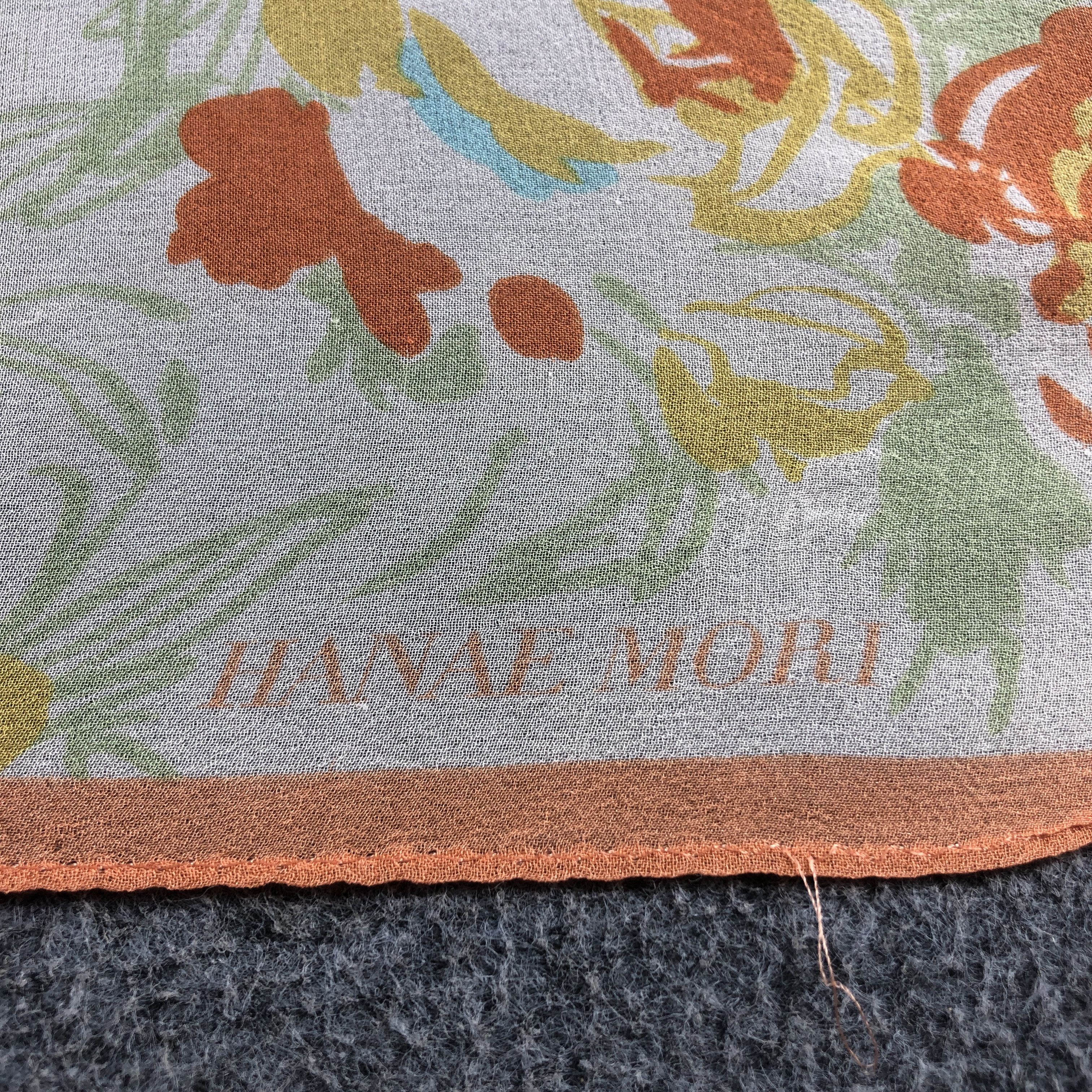 Hanae Mori Hanae Mori Floral Silk Scarf M1367 Size ONE SIZE - 4 Thumbnail