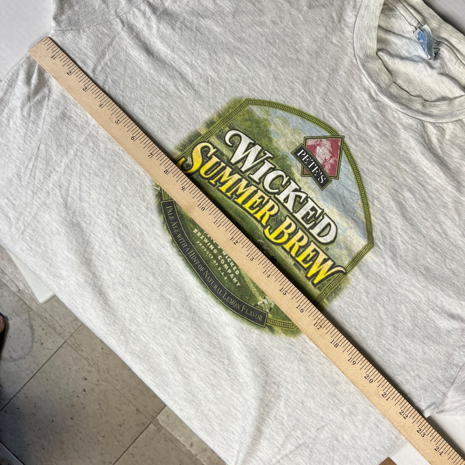 Hanes Petes Wicked Summer Brew Mens Vtg T-Shirt size XL 46x29 Sing Size US XL / EU 56 / 4 - 11 Thumbnail