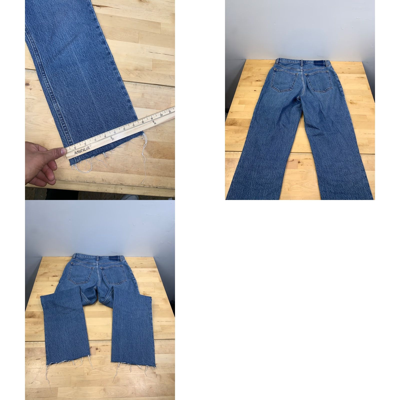 Abercrombie & Fitch Abercrombie & Fitch Jeans Womens 28 Regular Straight 90s High Rise Blue 12124 Size 28" / US 6 / IT 42 - 8 Thumbnail
