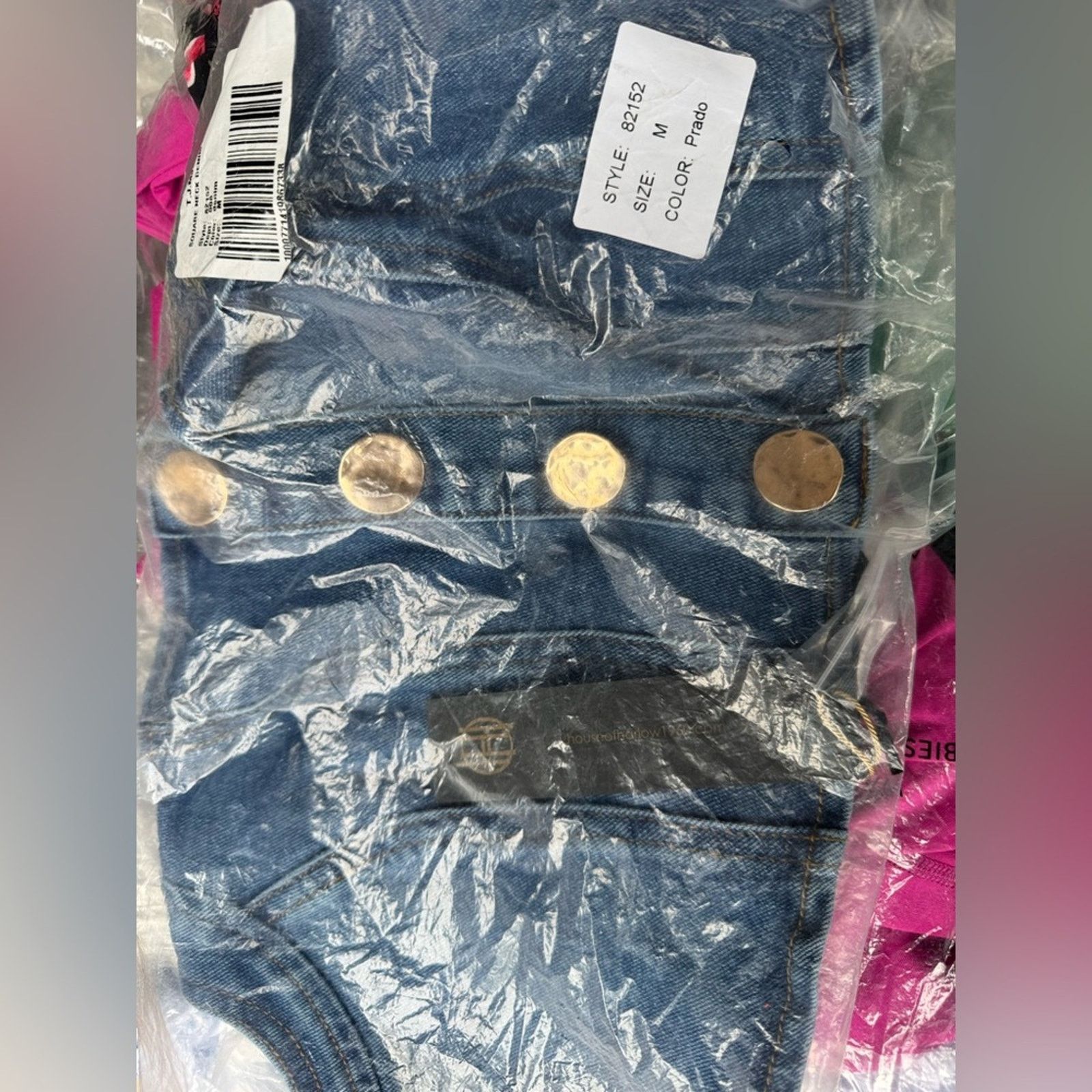 Other 🎉LAST PIECE🎉HOUSE OF HARLOW Square Neck Denim Corset Top Size M / US 6-8 / IT 42-44 - 4 Thumbnail