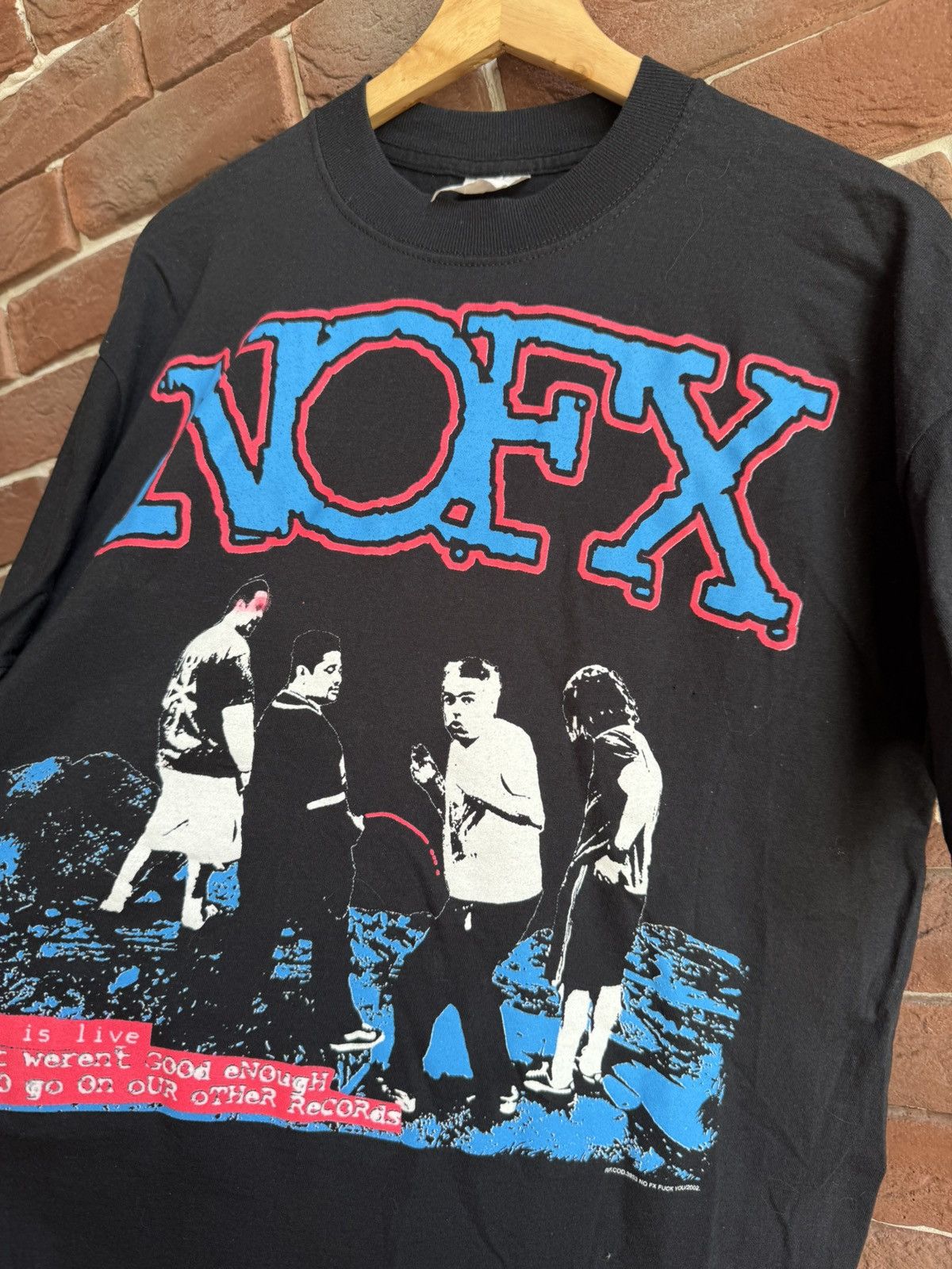 Band Tees Vintage 00s 2002 NOFX Fuck You Punk Hardcore Ban T-Shirt Size US L / EU 52-54 / 3 - 5 Thumbnail