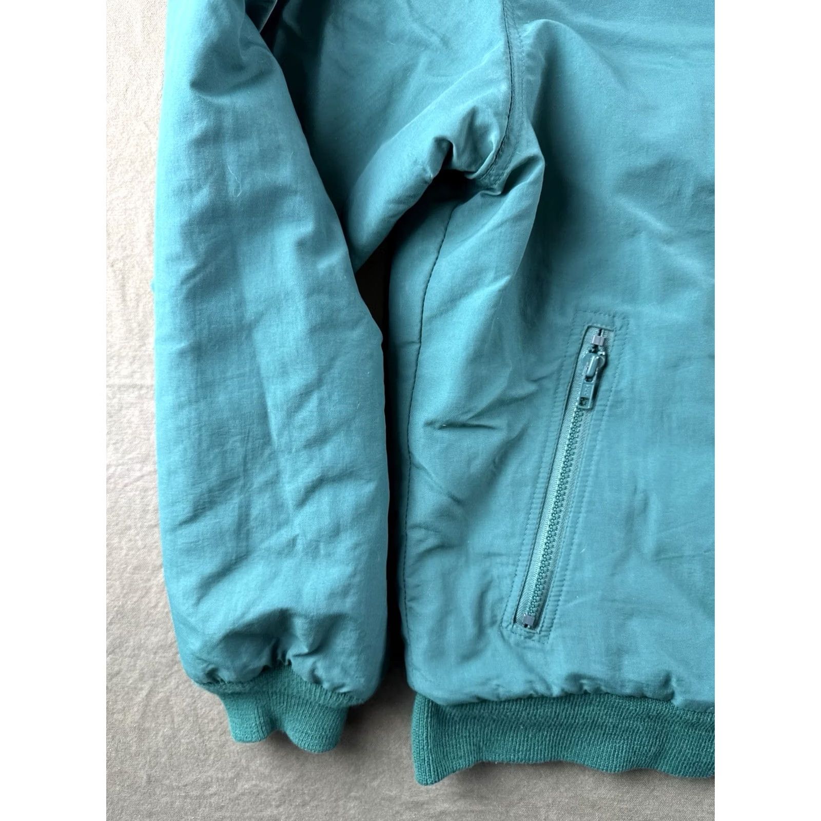 Eddie Bauer VINTAGE Eddie Bauer Insulated Jacket USA Made Teal Nylon Fleece-Lined M Tall Mens 90s Bomber Coat Size US M / EU 48-50 / 2 - 5 Thumbnail