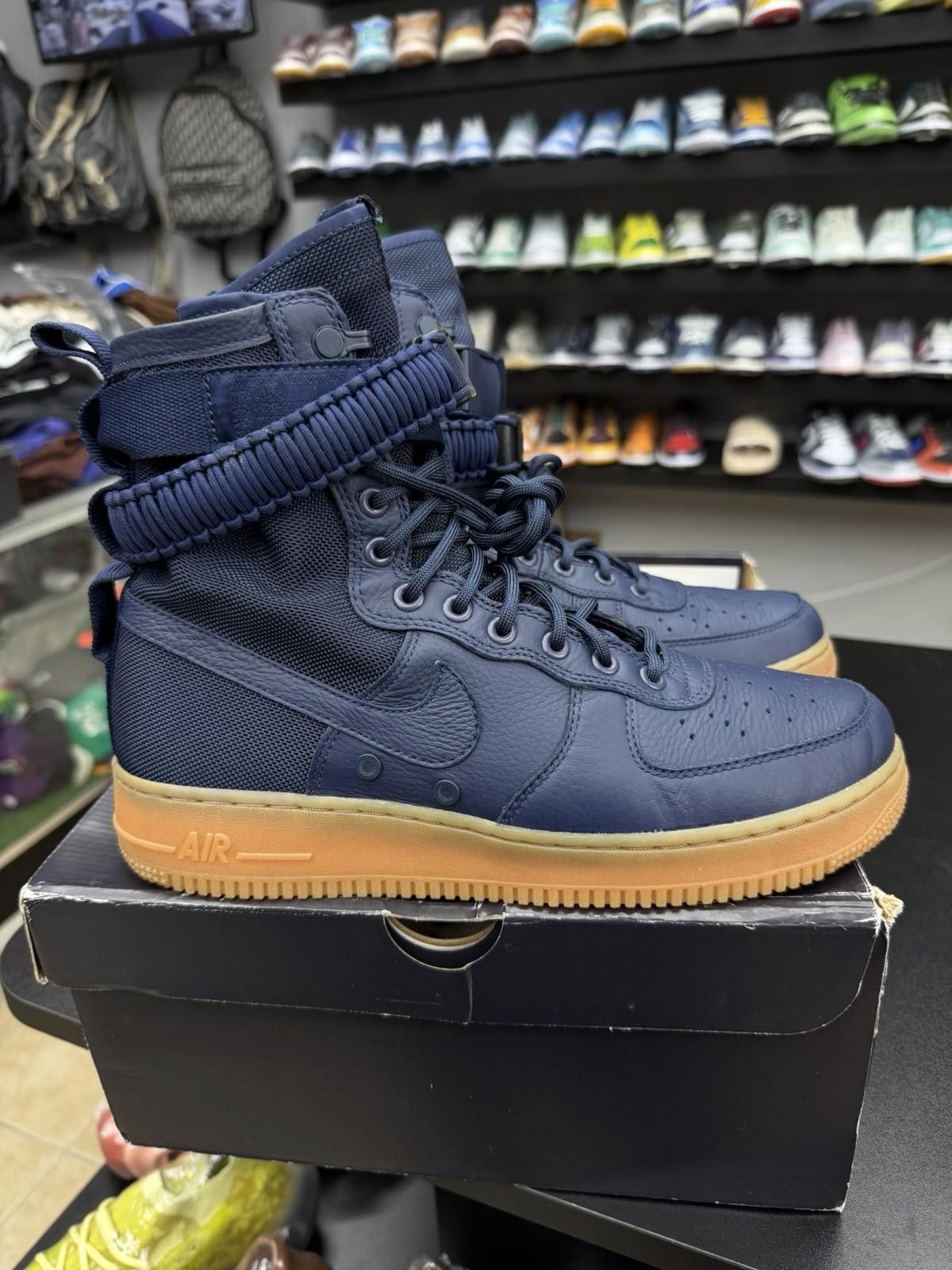 Nike Nike SF Air Force 1 High Men’s Size 10 Midnight Navy Blue Size US 10 / EU 43 - 1 Thumbnail