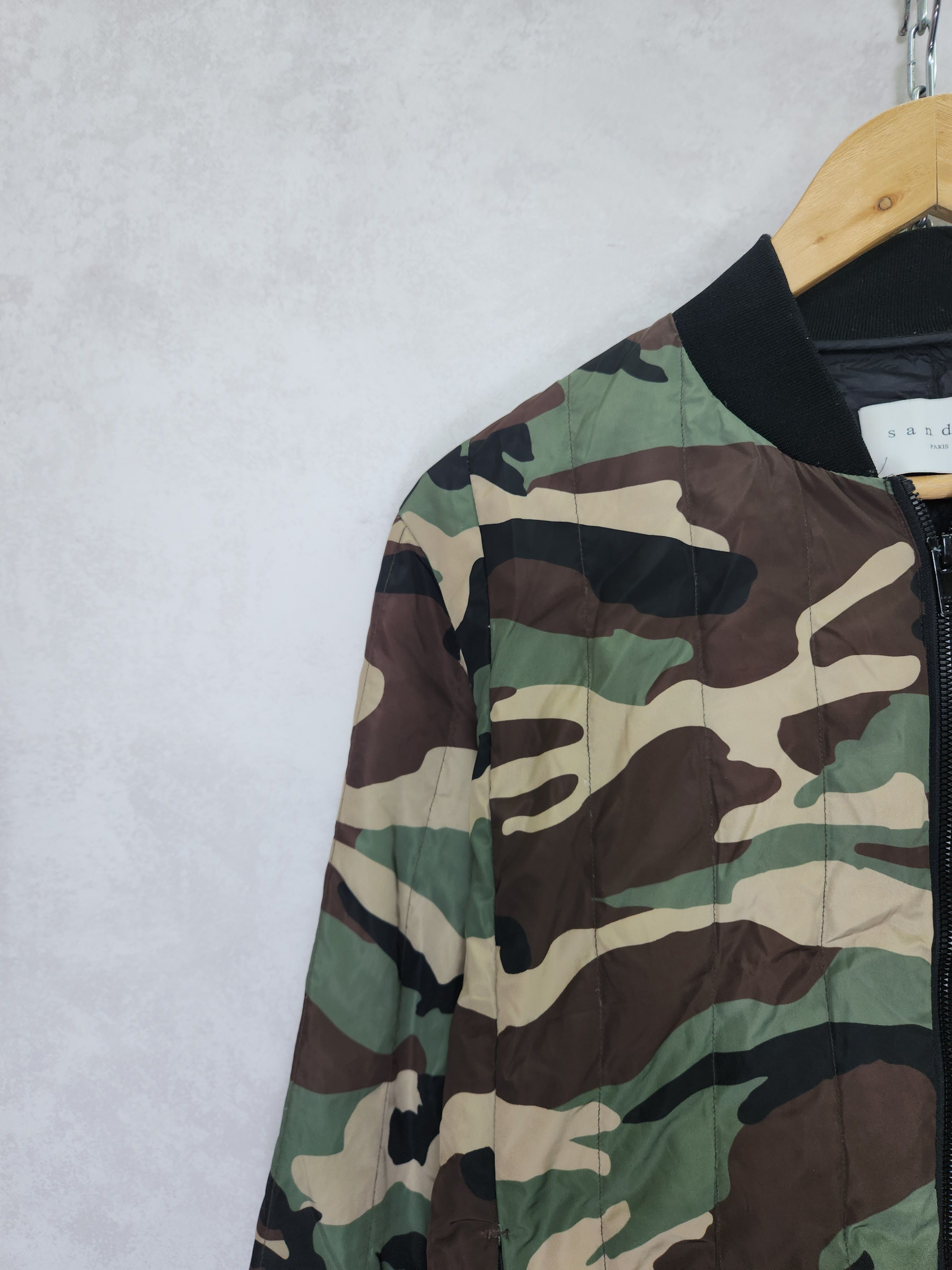 Sandro Sandro camouflage Lightweight down bomber jacket Size US M / EU 48-50 / 2 - 4 Thumbnail