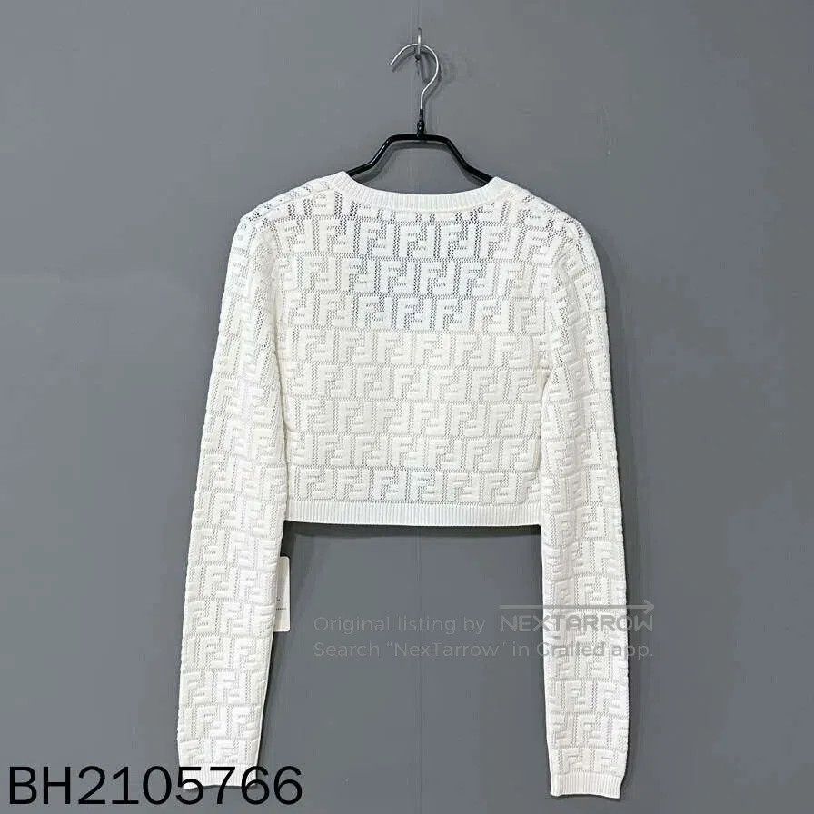 Fendi FENDI Monogram Cardigan Skirt Vest Set. Size US S / EU 44-46 / 1 - 6 Thumbnail