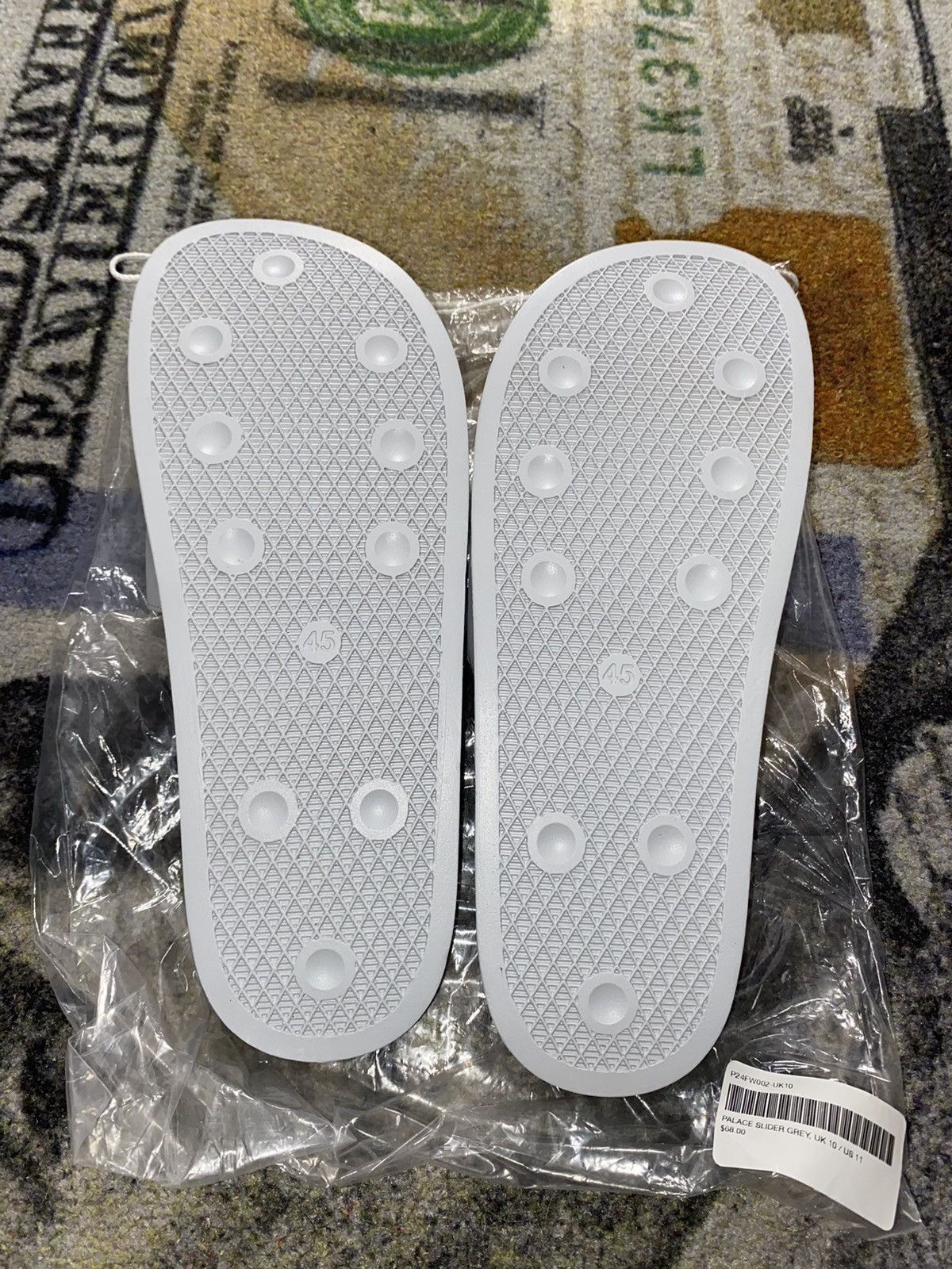 Palace Palace Slip On Slides Grey Size US 12 / EU 45 - 3 Thumbnail