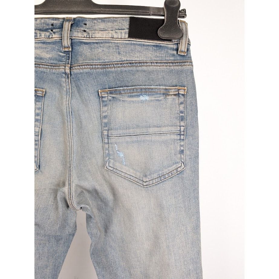Amiri o1rshd1 Quilted Artpatch Jeans in Clay Indigo Size US 32 / EU 48 - 17 Thumbnail