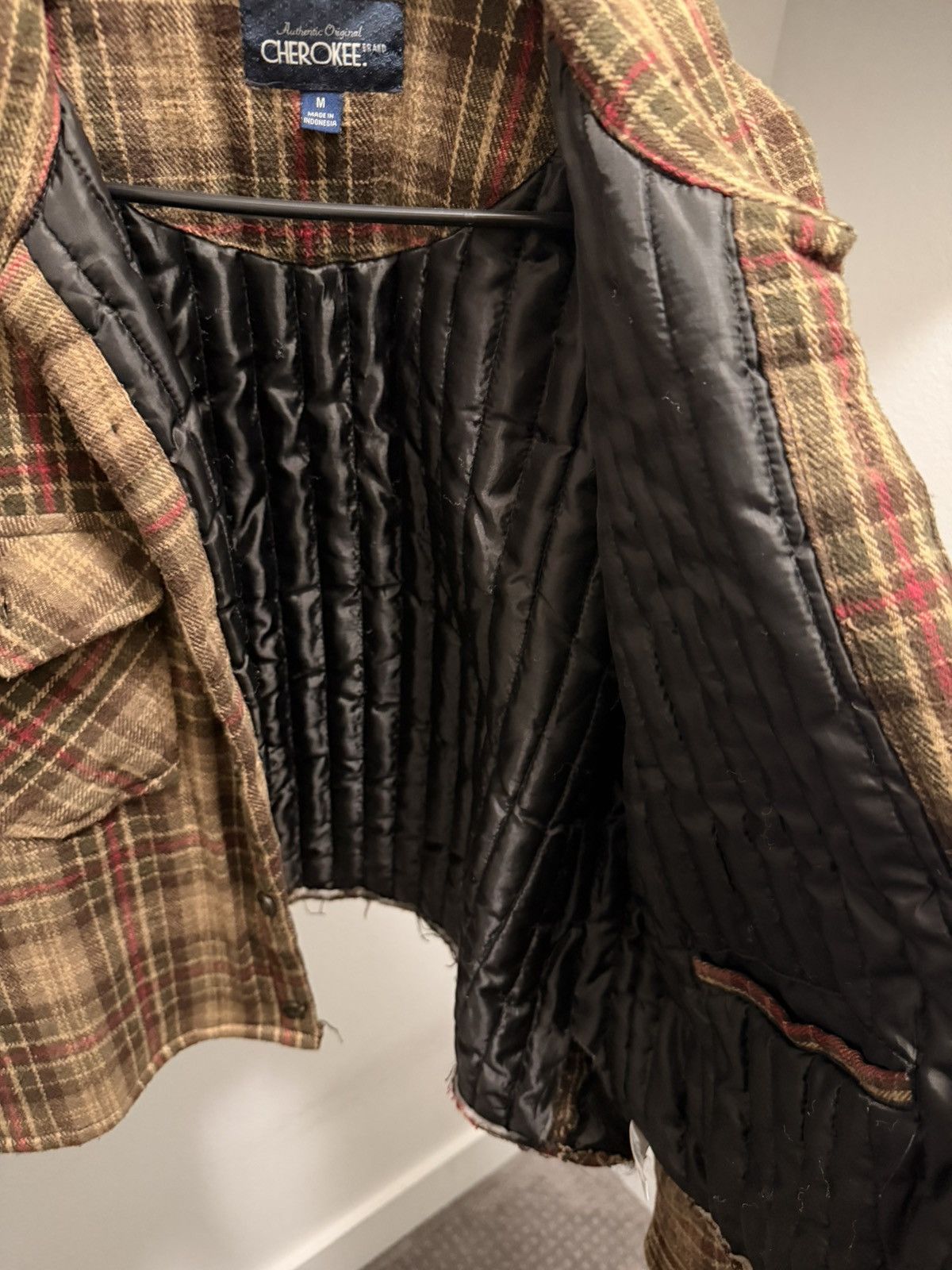 Cherokee CUSTOM CROP FLANNEL JACKET Size US M / EU 48-50 / 2 - 6 Thumbnail