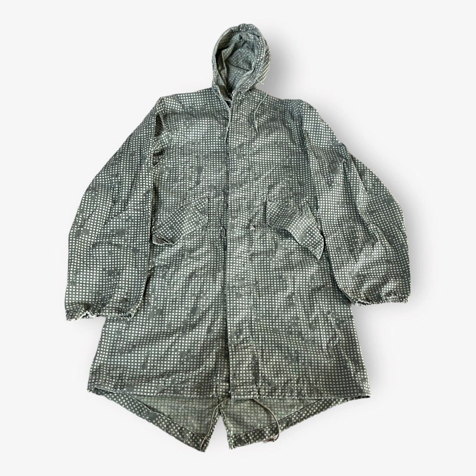 image of Vintage Us Military Night Camo Desert Parka Hood Green Size S VTG in White, Men's