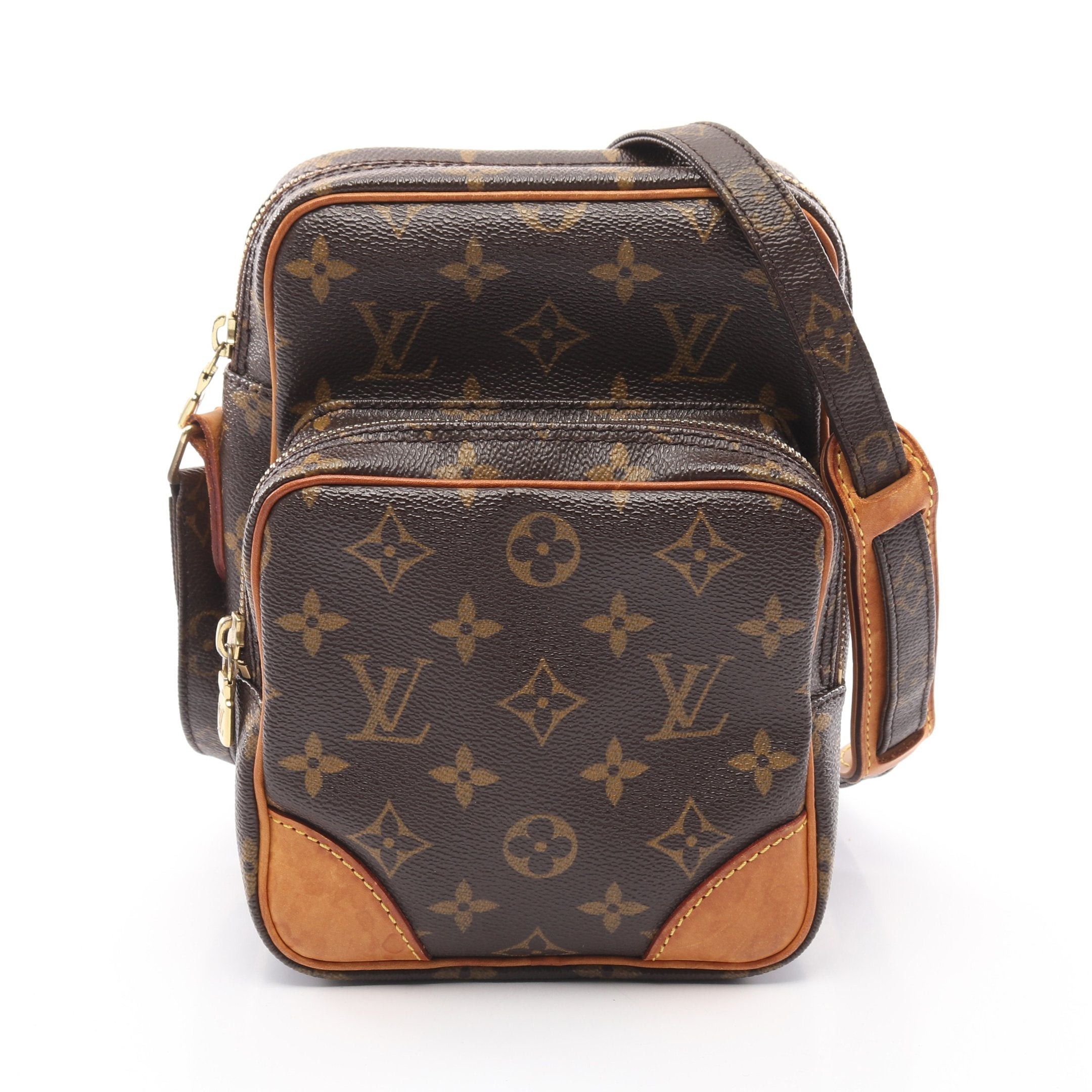Louis Vuitton Louis Vuitton Amazon Monogram Shoulder Bag Leather Brown Size ONE SIZE - 1 Thumbnail