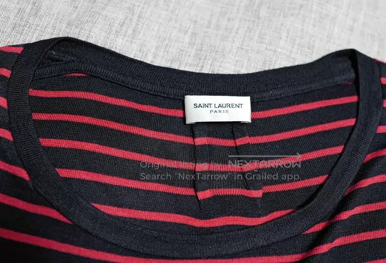 Saint Laurent Paris Saint Laurent Paris Pocket T-Shirt i Size US L / EU 52-54 / 3 - 3 Thumbnail
