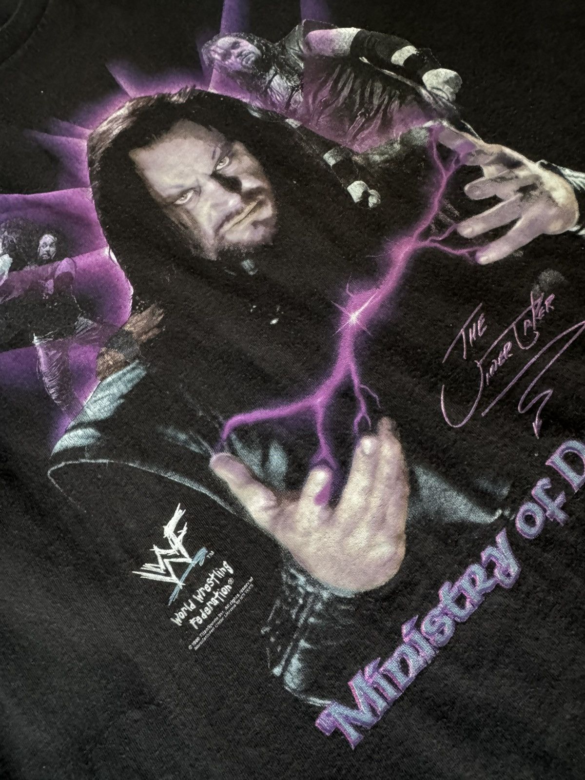 Vintage × WWF VINTAGE 90’S WWF UNDERTAKER WRESTLING TEE SHIRT Size US XL / EU 56 / 4 - 2 Thumbnail