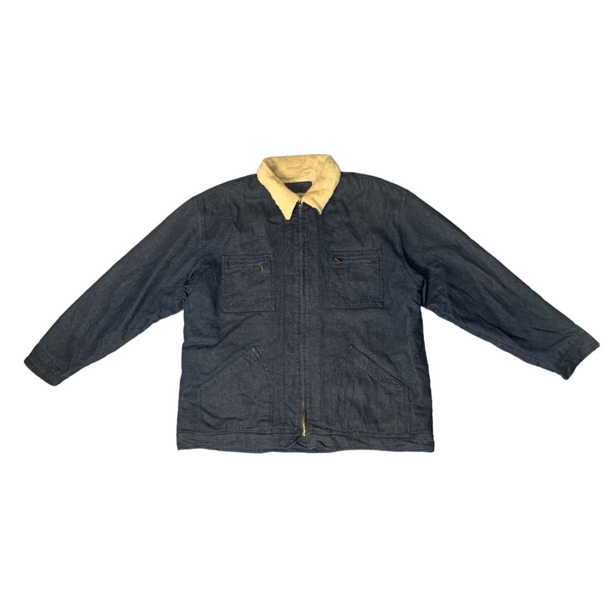 Japanese Brand × Vintage Rare Design Vintage May Club Sherpa Denim Jackets Size US XXL / EU 58 / 5 - 1 Thumbnail