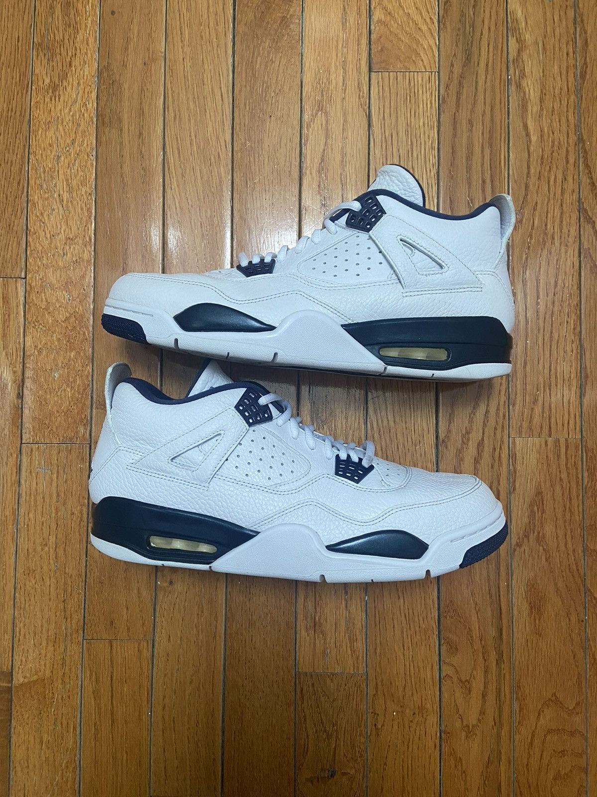 image of Air Jordan Retro 4 “Columbia” Size 11 Shoes in White, Men's