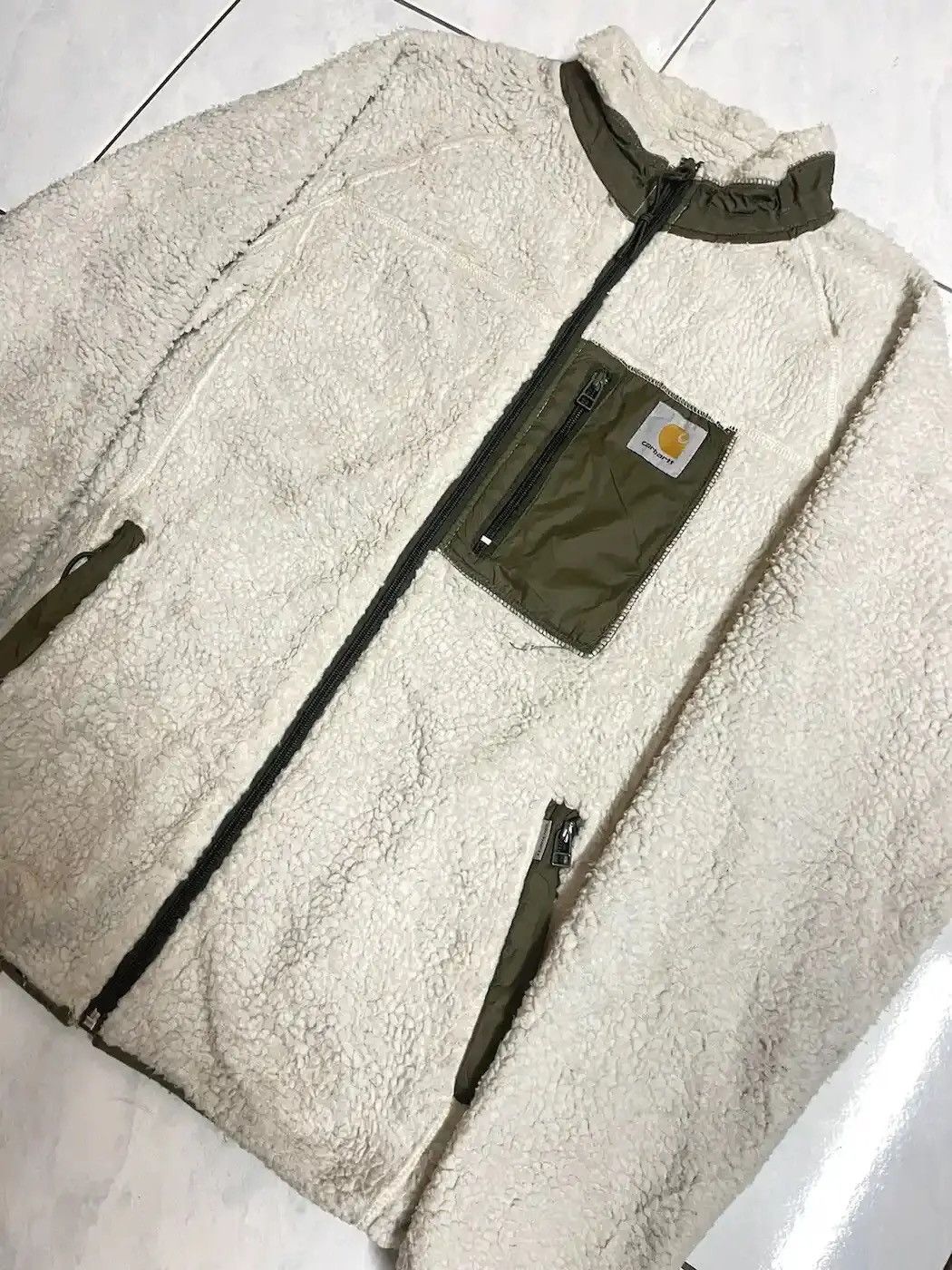 Carhartt × Vintage Vintage Carhartt Retro Two Tone Sherpa Jacket Size US M / EU 48-50 / 2 - 4 Thumbnail