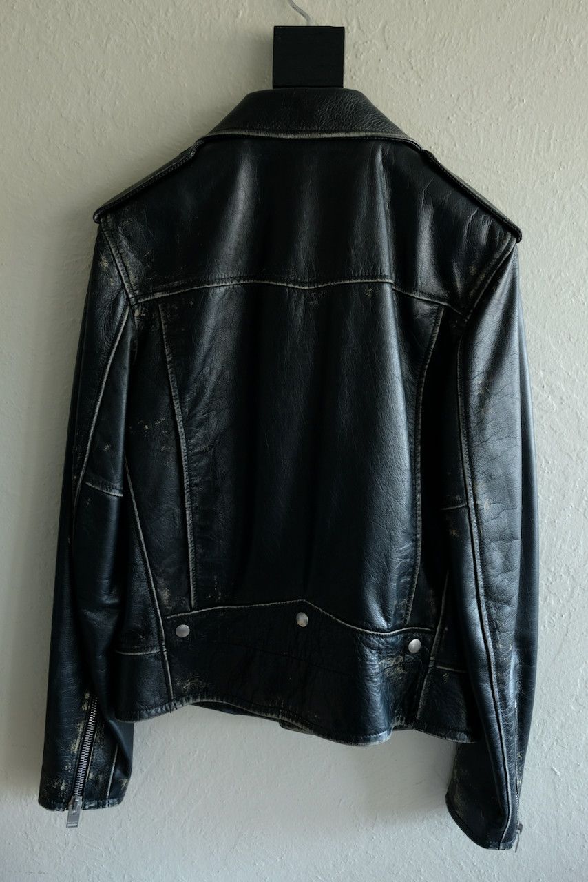 Saint Laurent Paris Saint Laurent Paris Distressed Leather L01 Biker Jacket Size US M / EU 48-50 / 2 - 5 Thumbnail