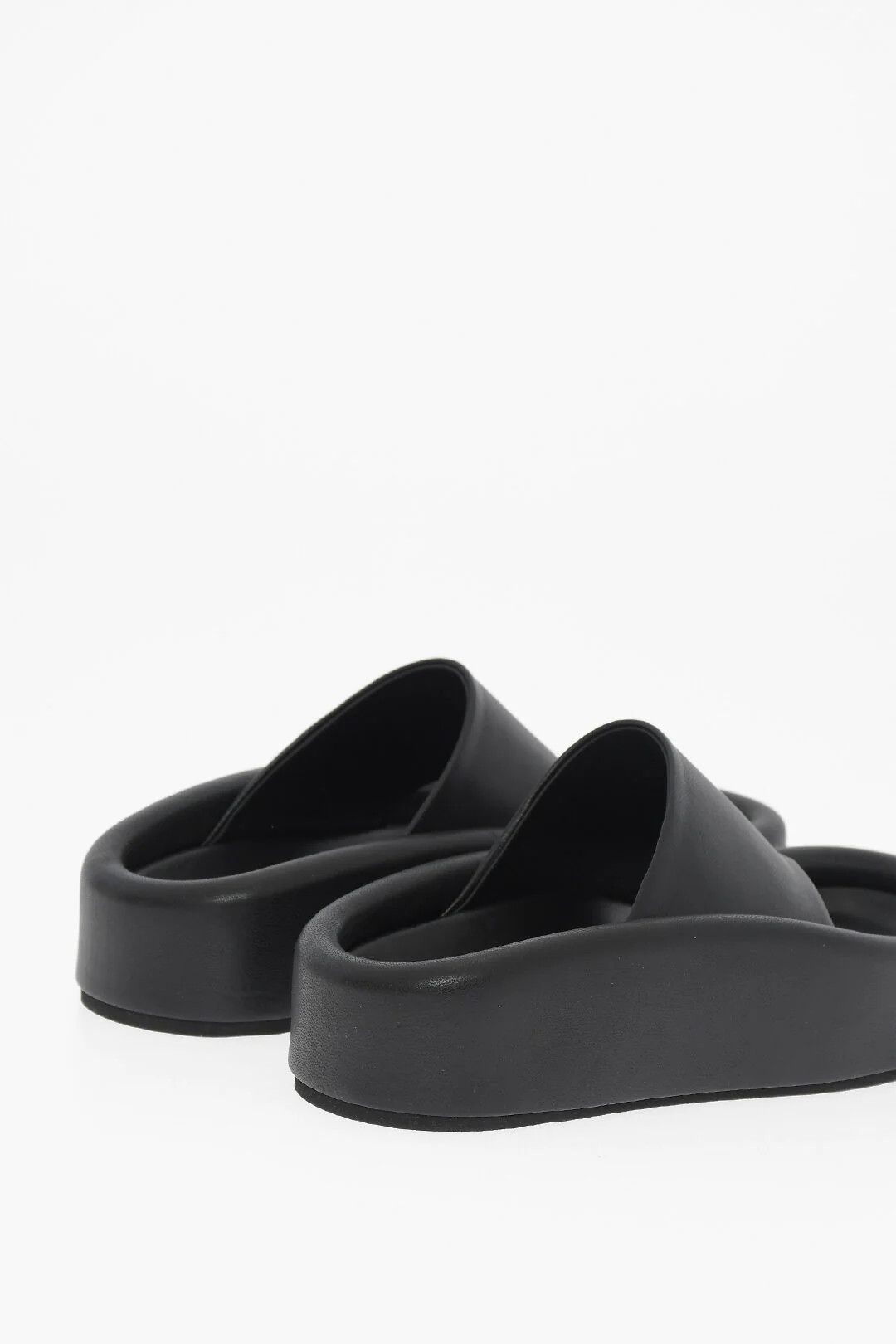 Maison Margiela og1mm0426 Vegan Leather Thong Sandals in Black Size US 5 / IT 35 - 2 Thumbnail