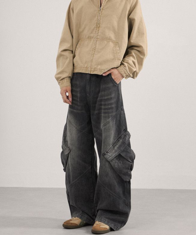 Japanese Brand American Cleanfit patchwork workwear retro jeans Size US 32 / EU 48 - 2 Thumbnail