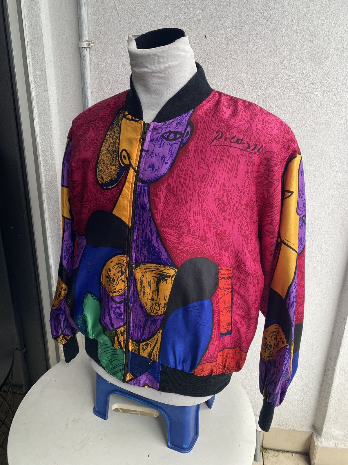 Designer × Vintage Vintage Piccaso 90s Silk Jacket Size US L / EU 52-54 / 3 - 4 Thumbnail
