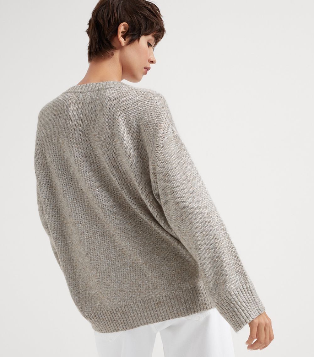 Brunello Cucinelli o1y0825 Crewneck Sweater in Beige Size M / US 6-8 / IT 42-44 - 4 Thumbnail