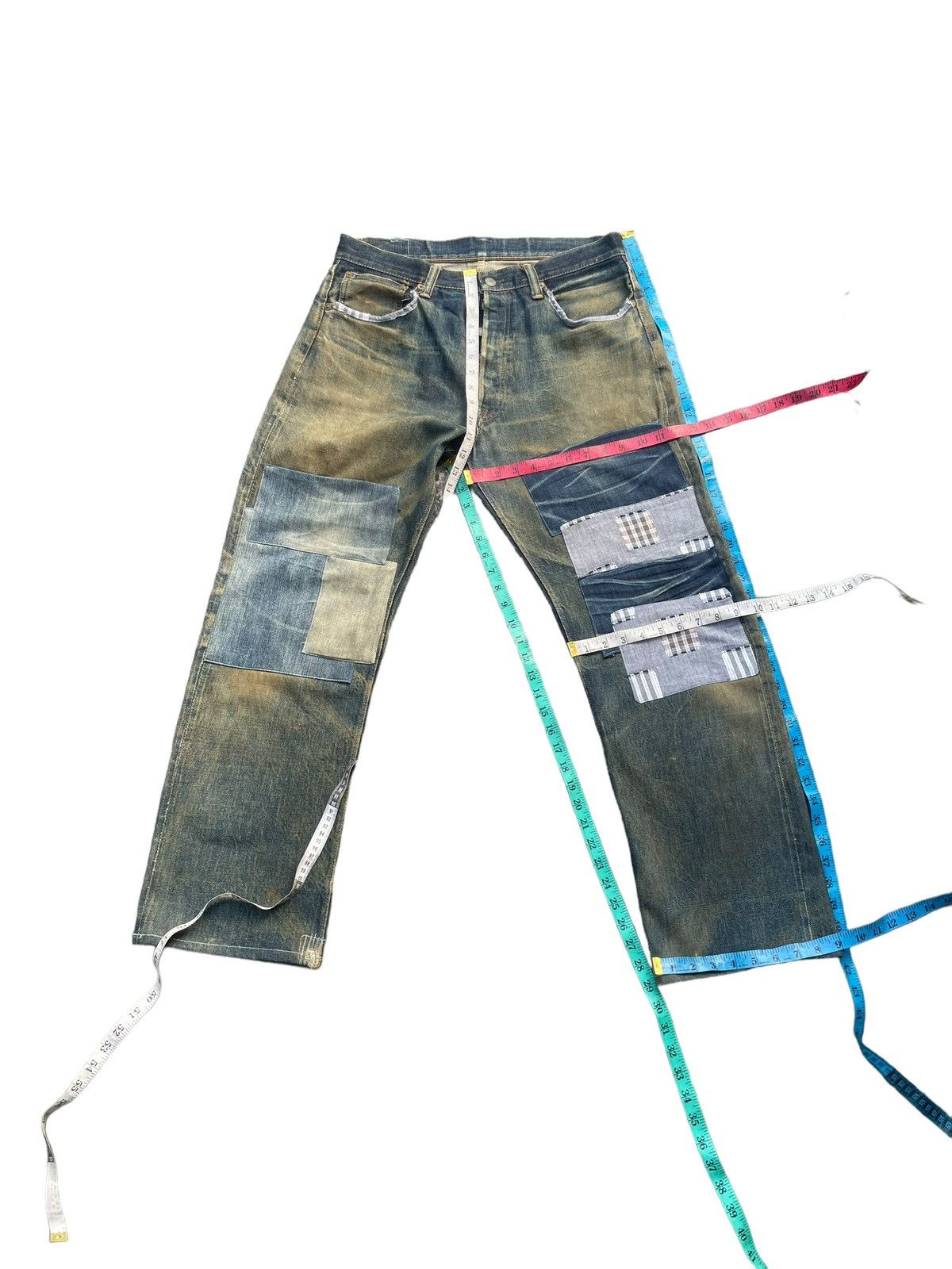 Japanese Brand × Vintage Vintage Gleem Selvedge Distresed Denim Size US 34 / EU 50 - 23 Thumbnail
