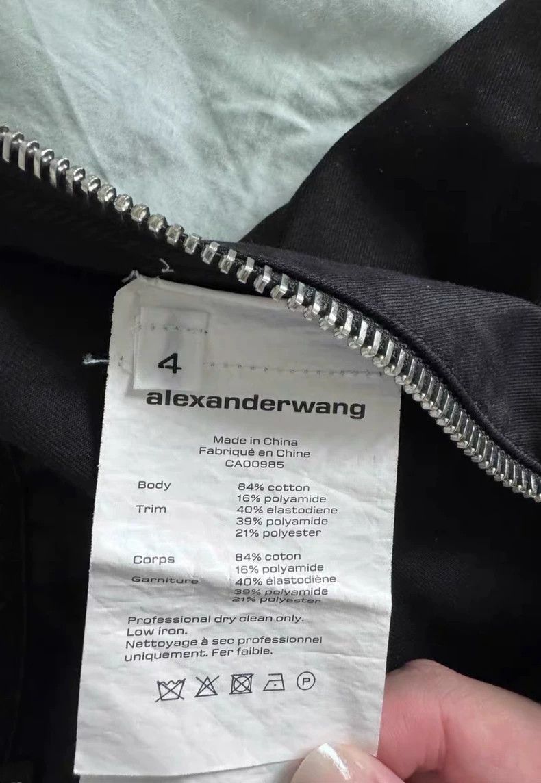 Alexander Wang Alexander Wang High-Waist Logo Print Shorts- Size 26" / US 2 / IT 38 - 3 Thumbnail