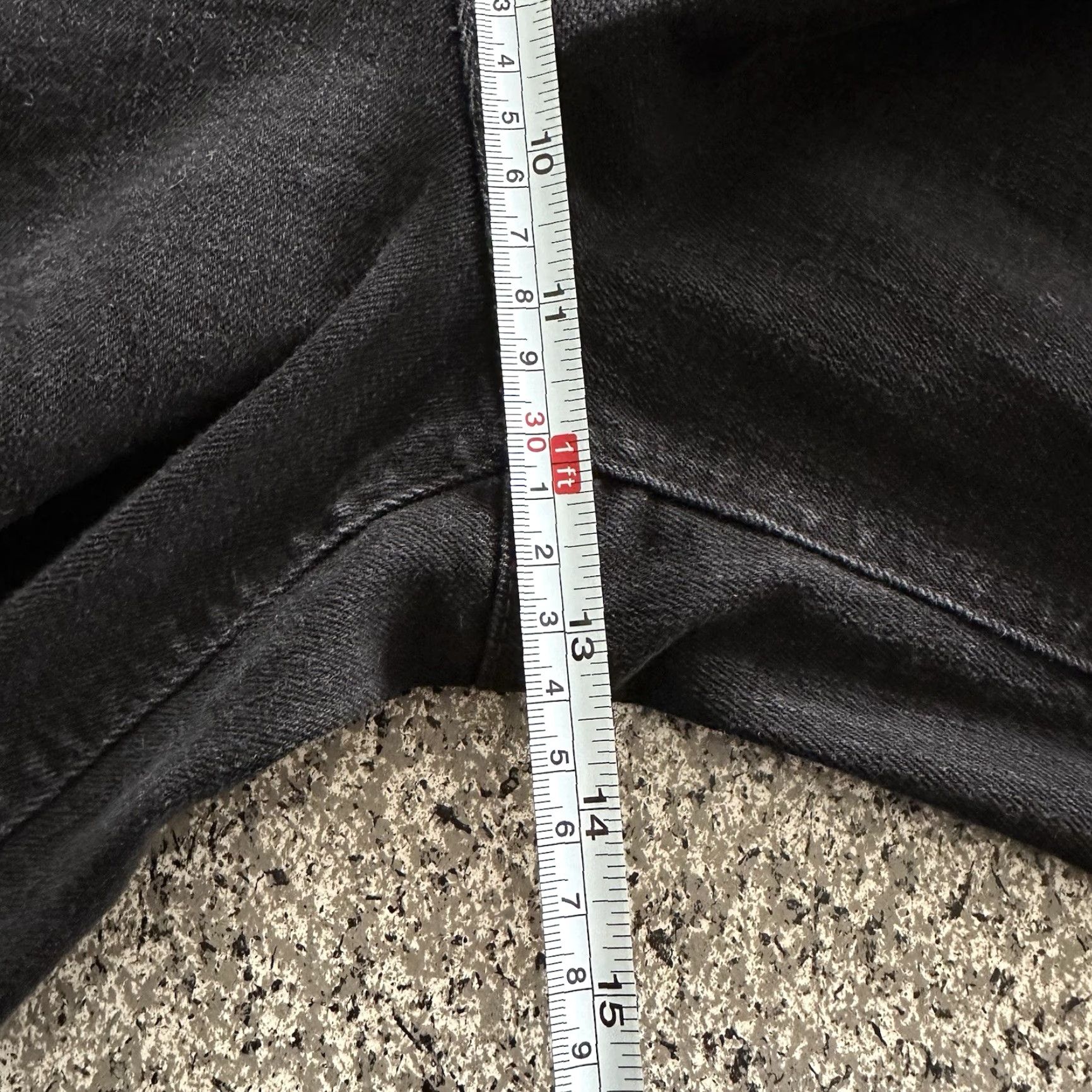 Vintage Christopher & Banks Jeans Womens 12 Slim Straight Black Denim 33x30 5-Pocket Stretch (Regular) Adults Womens Size 24" / US 00 / IT 34 - 7 Thumbnail
