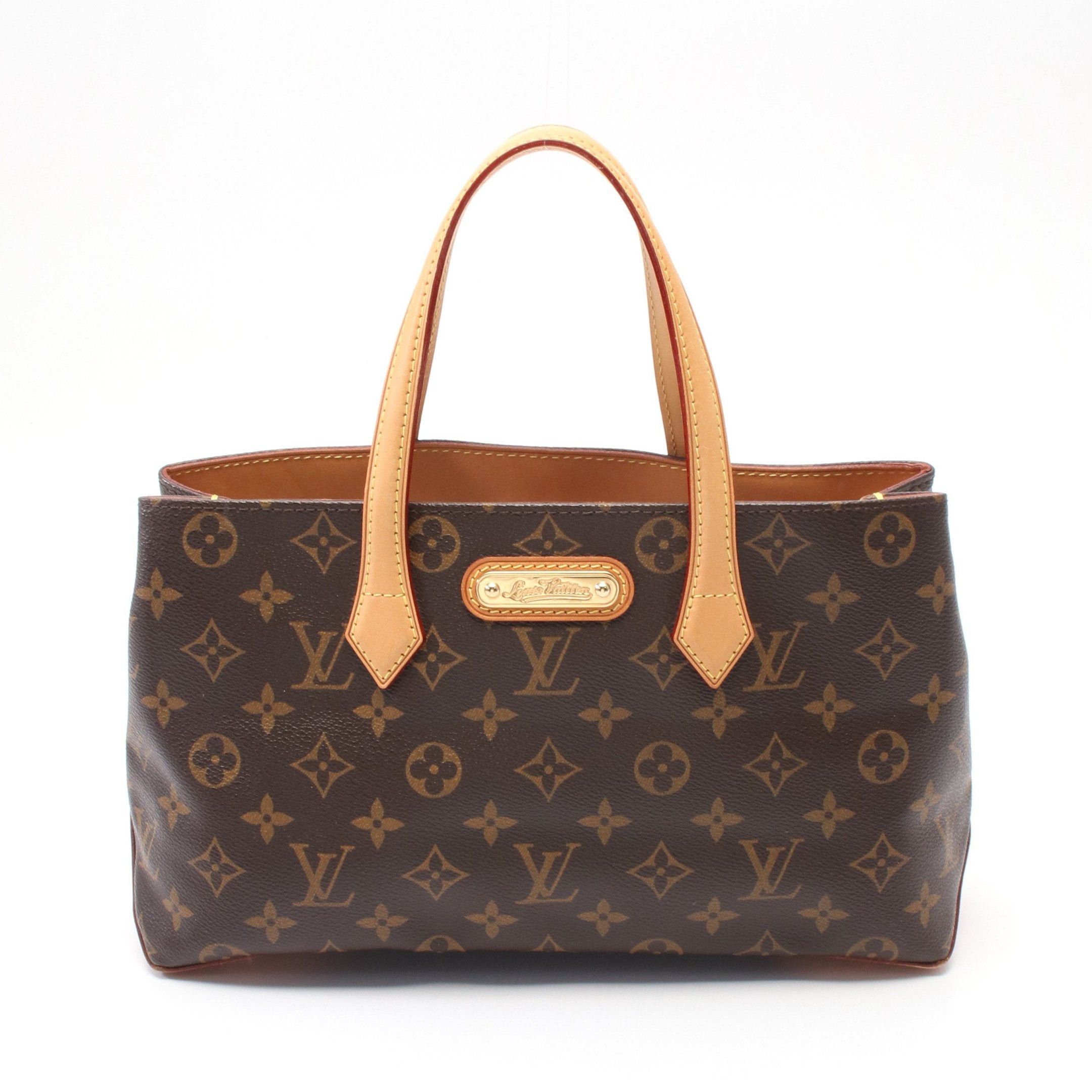 Louis Vuitton Louis Vuitton Wilshire Pm Monogram Handbag Leather Brown Size ONE SIZE - 1 Thumbnail