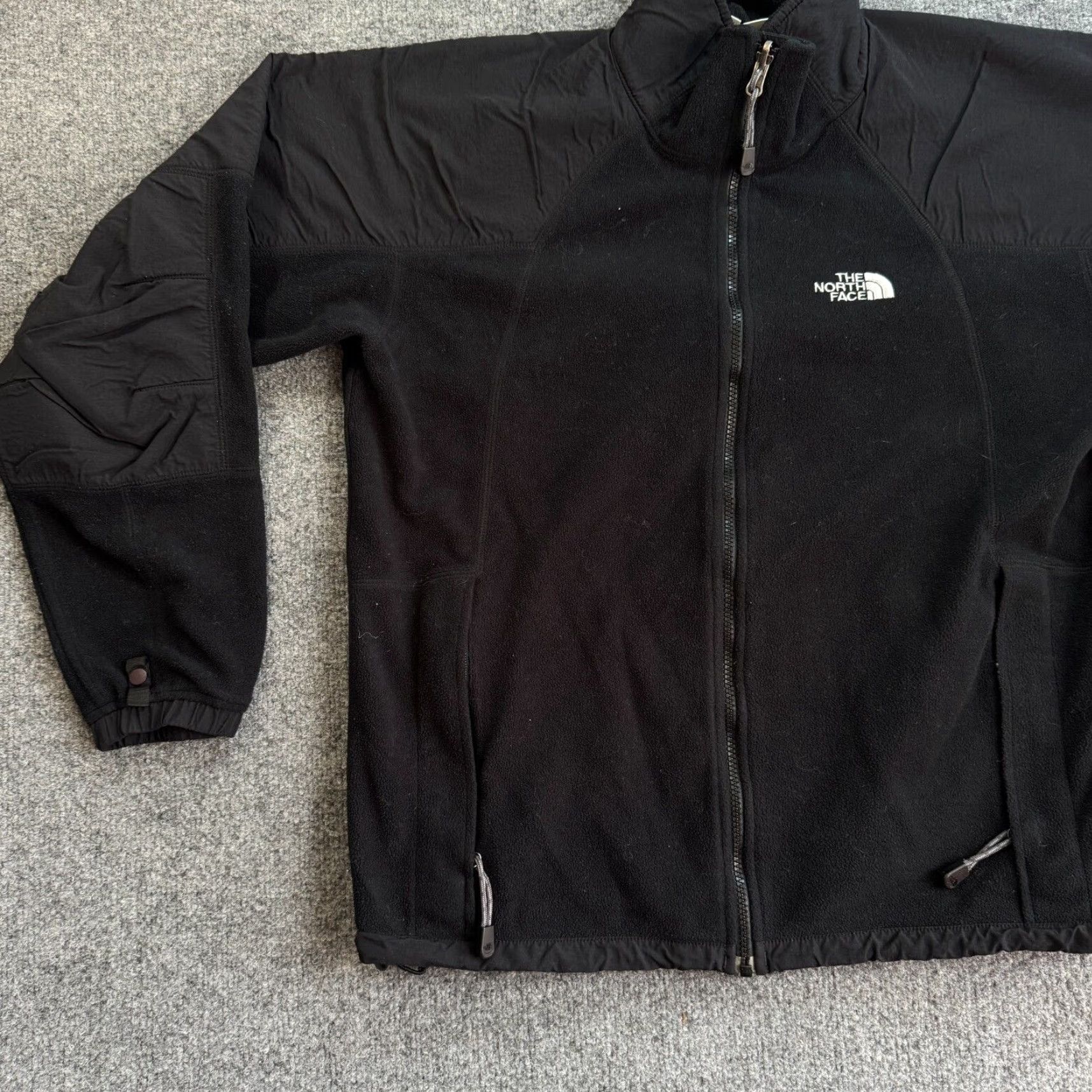 VTG The North Face Gore Windstopper Full Zip Fleece Mens Jacket Sz Medium Black